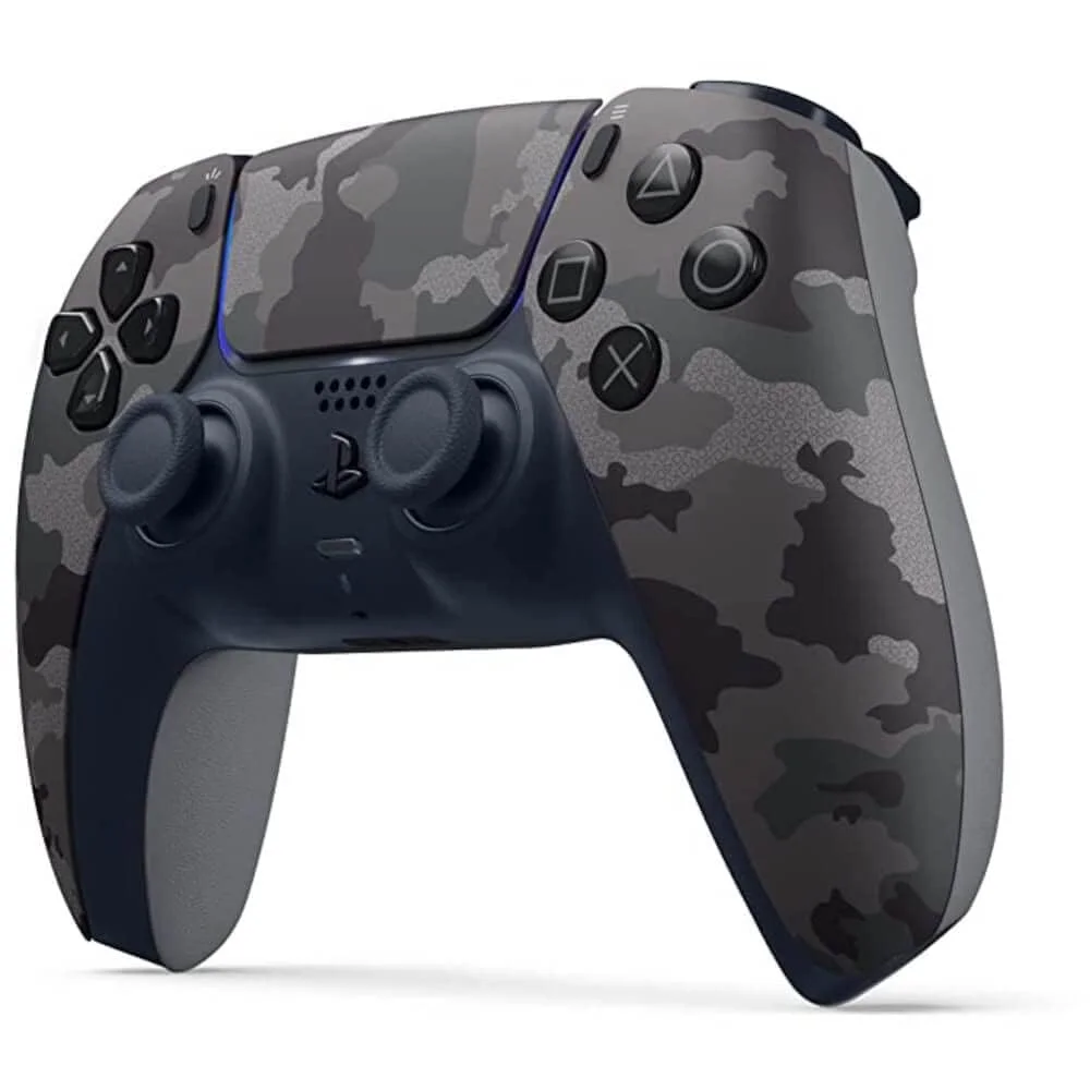 DualSense PlayStation Wireless Controller - Grey Camo - Like New With Charging Cable Bundle BOLT AXTION