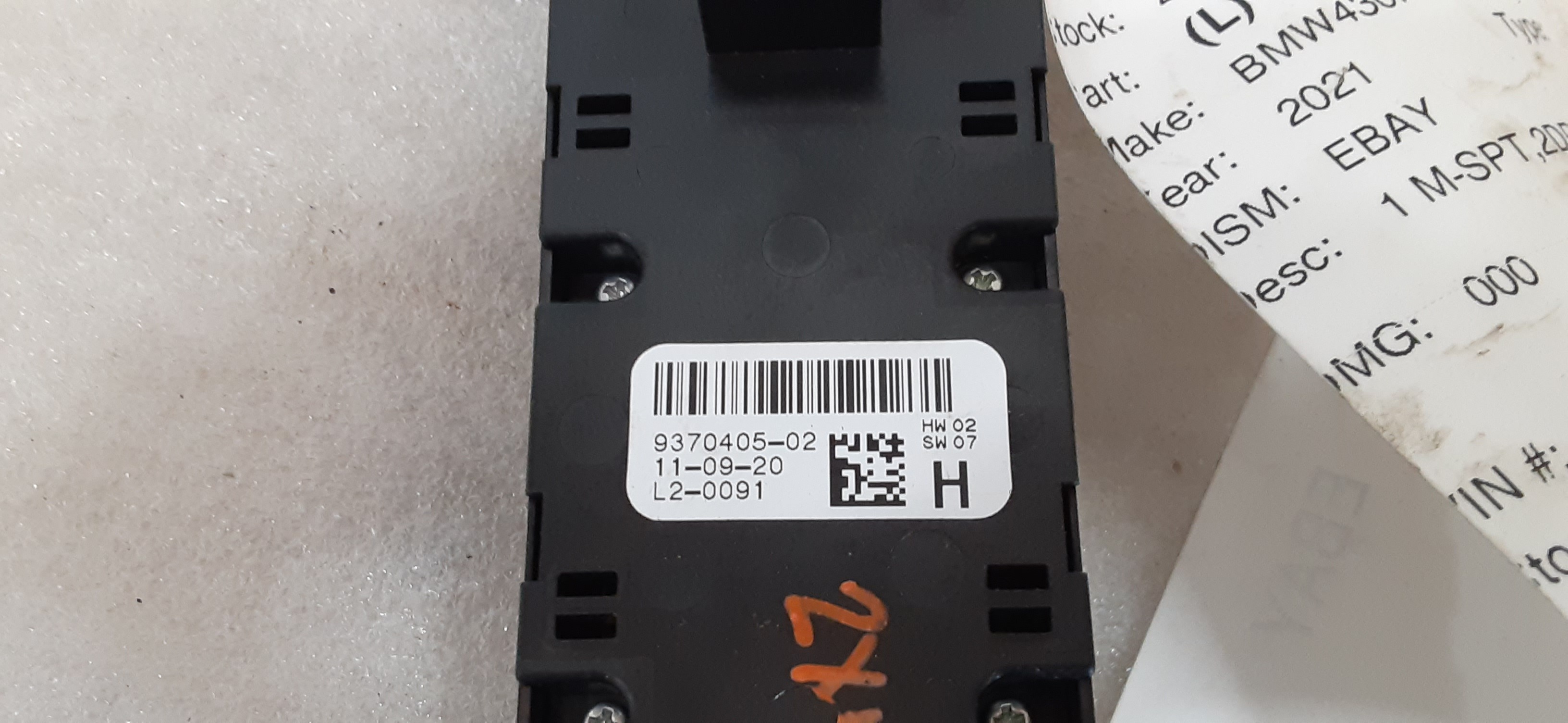 Pre-Owned 2021 BMW 430I Driver LH Master Power Window Switch OEM (Good)