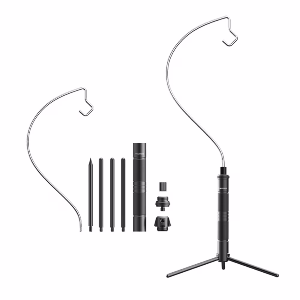 Anself Lightweight Aluminum Alloy Holder Detachable Stand Outdoor Portable Easy To Build Holder with Tripod Multifunctional Rack Camping Accessories