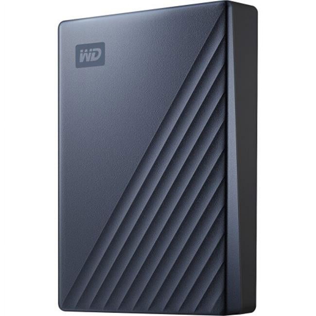 External Portable USB 3.0 256-Bit Encryption Standard My Passport Ultra 4 TB Hard Drive - Blue