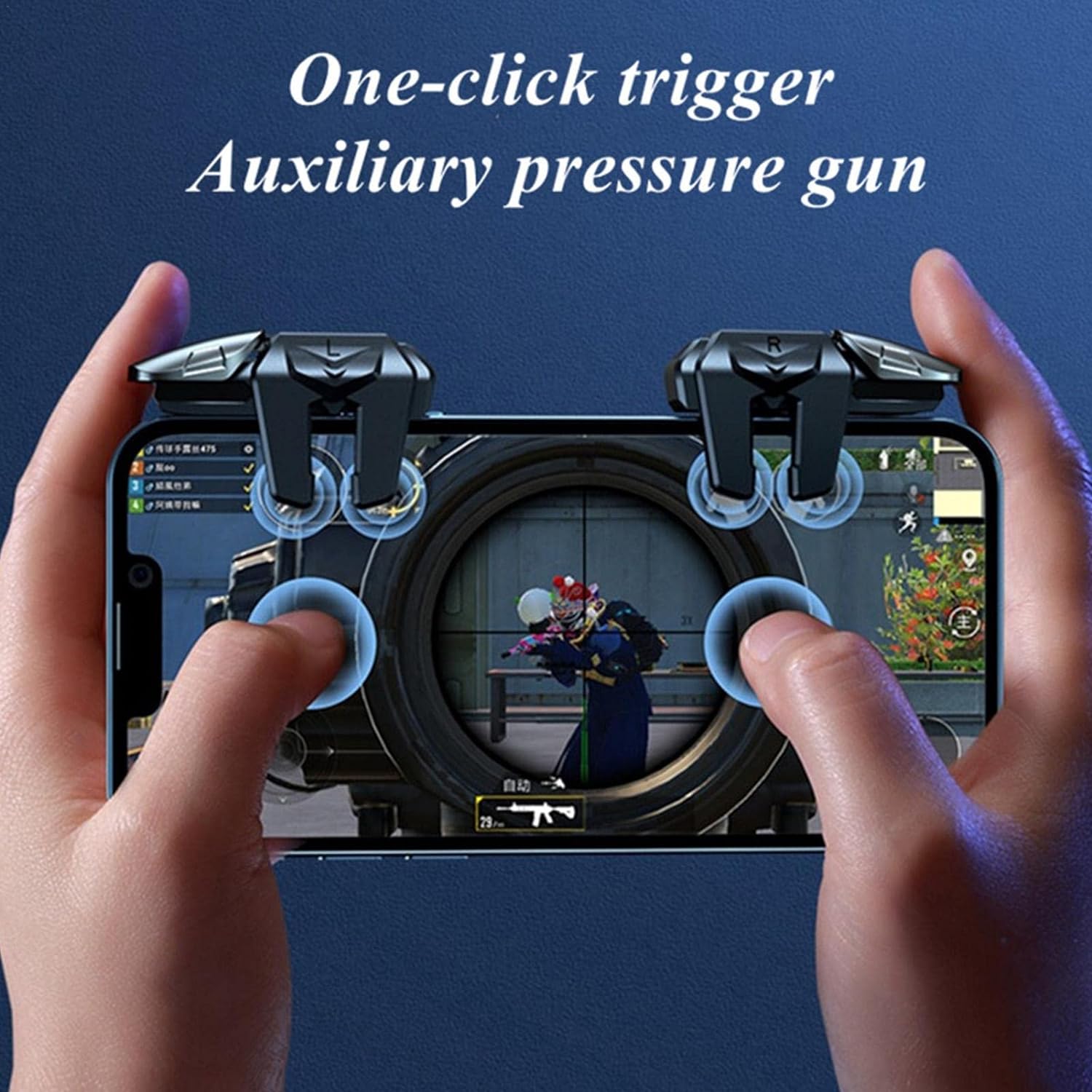 10 Pcs Mobile Triggers,Ergonomic Trigger | Retractable Sensitive Shoot Aim Buttons Avoid Complicated Operation, Reliable Protection Phone Game Controller