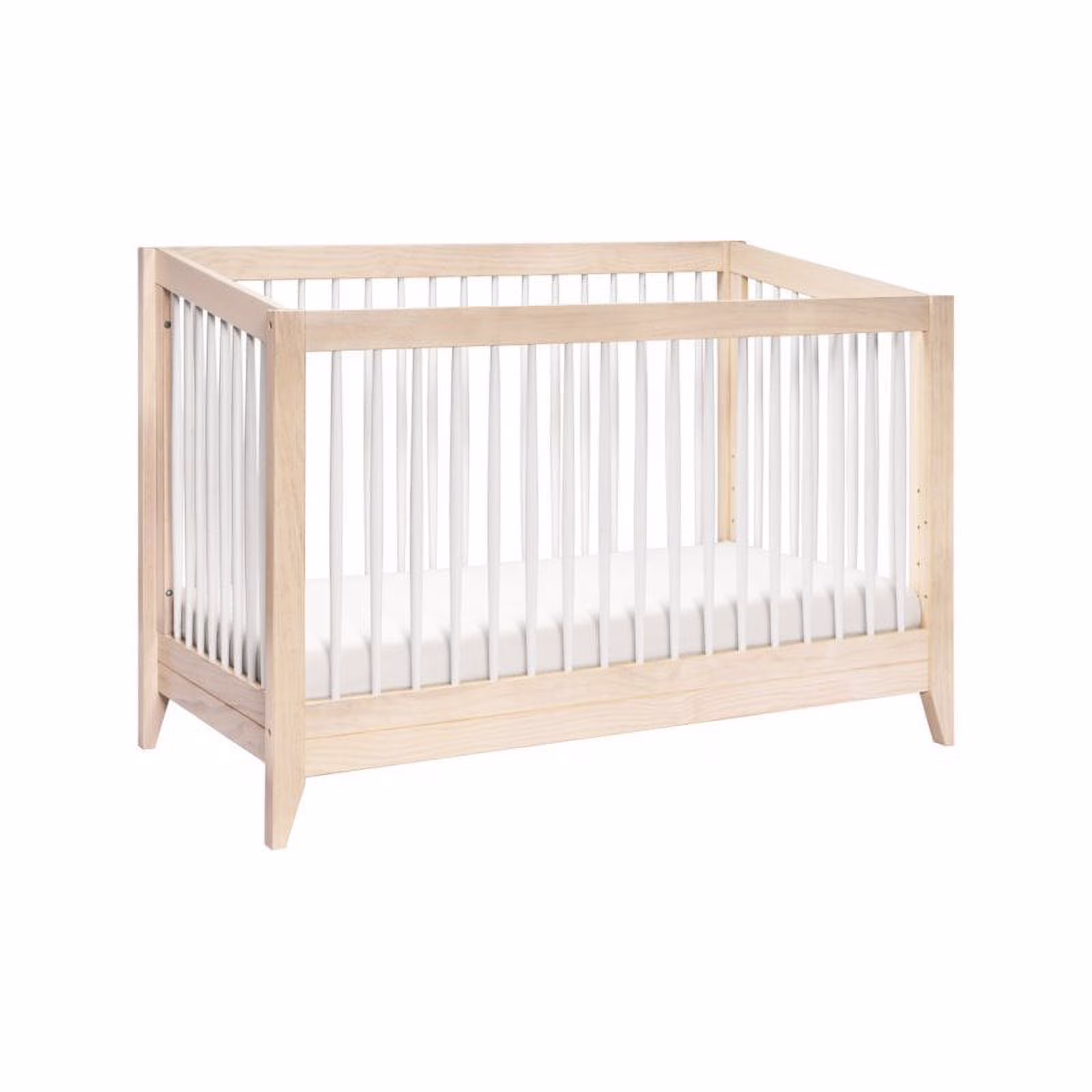 Sprout 4-in-1 Convertible Crib & Toddler Bed Conversion Kit Washed Natural/White