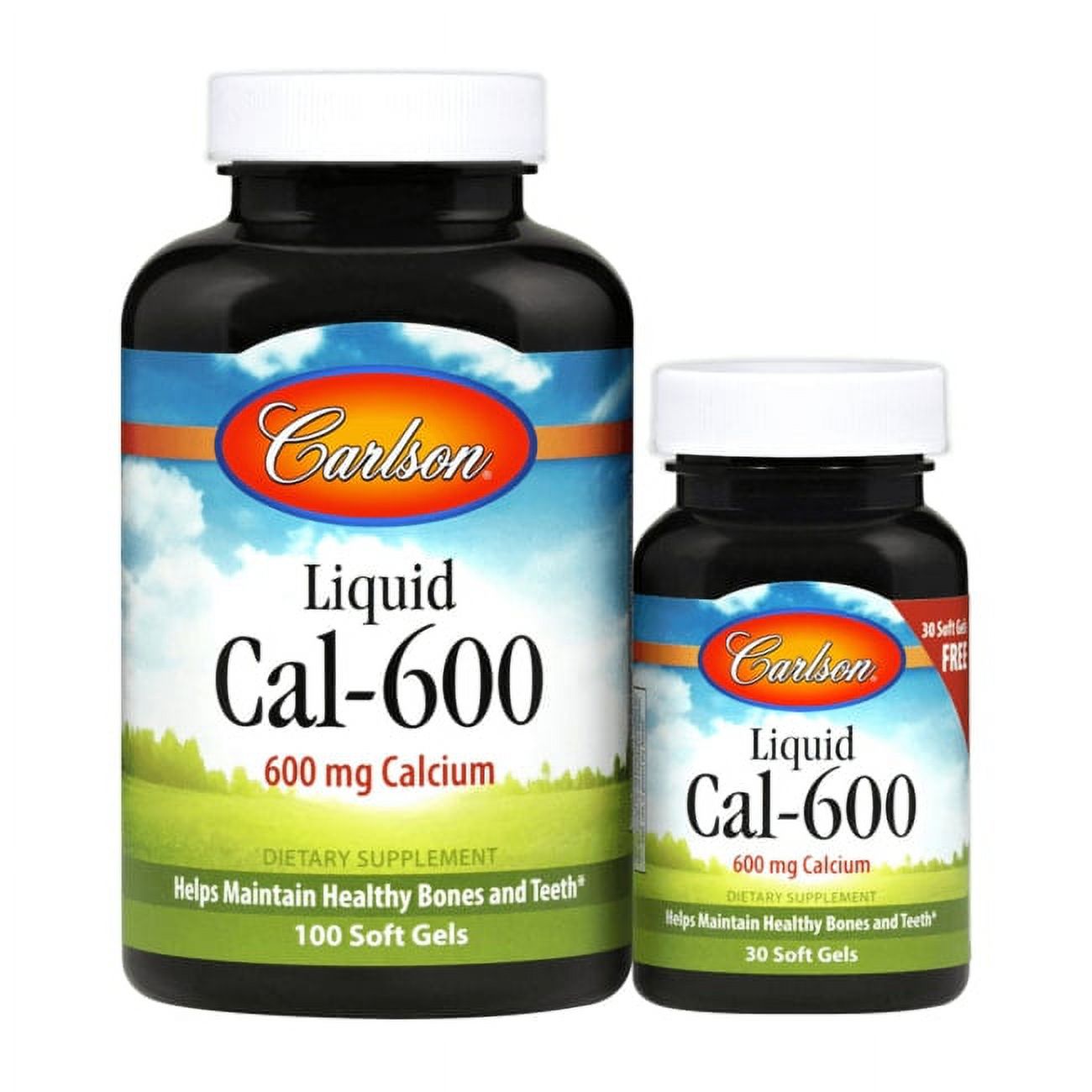 Carlson Liquid Cal-600 600 mg 100+30 Sgels