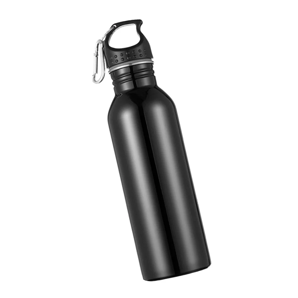 Stainless Steel Bottle Cycling Hiking Black