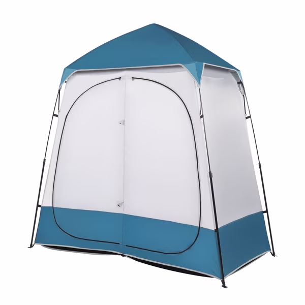 Fithood 229*229*122cm Oxford Cloth Double Dressing Tent Blue/White