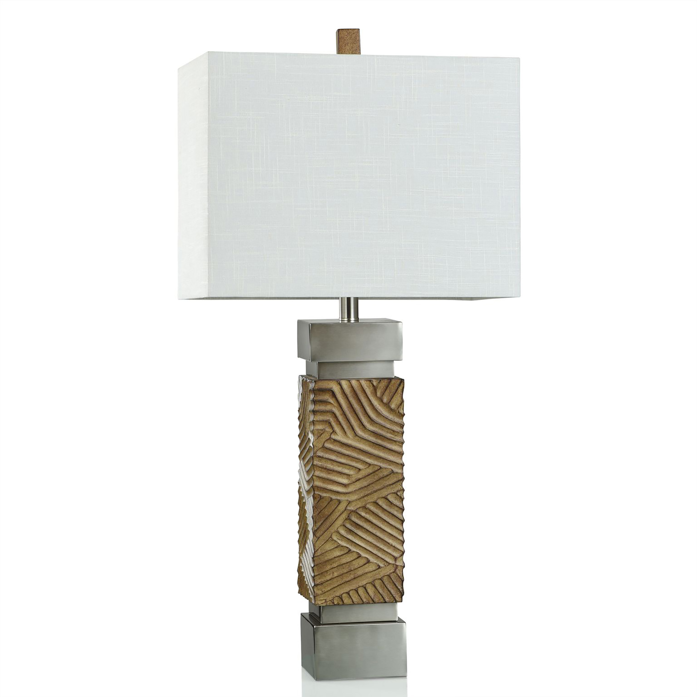 Bonafide - Table Lamp - Abstract Line Base With Silver Accents - 4.625