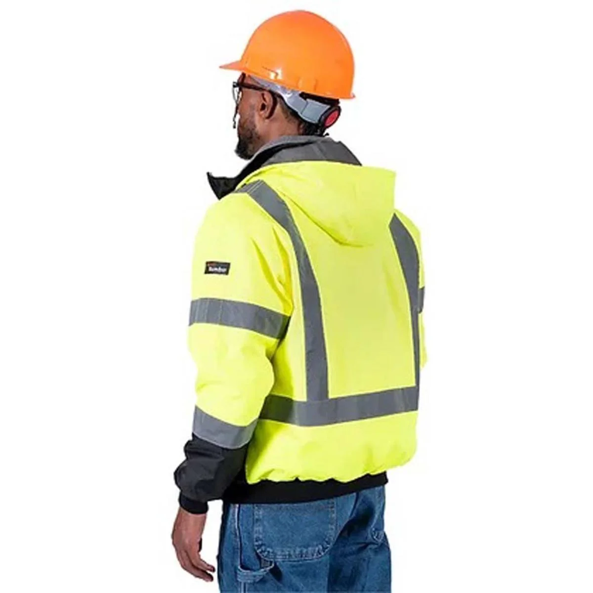 Pioneer Hi-Vis Waterproof Heated Safety Nano Bomber Jacket (Jacket Only) 4XL