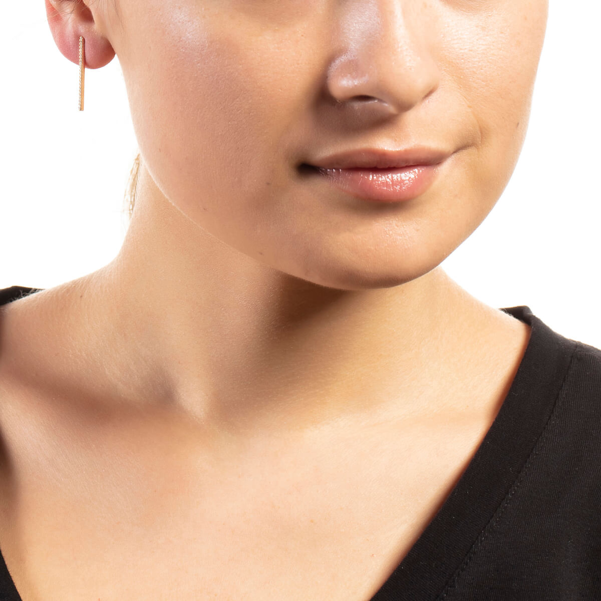 Sole Du Soleil SDS10719EO Lily Collection Womens 18k Yellow Gold Plated Bar Drop Fashion Earrings