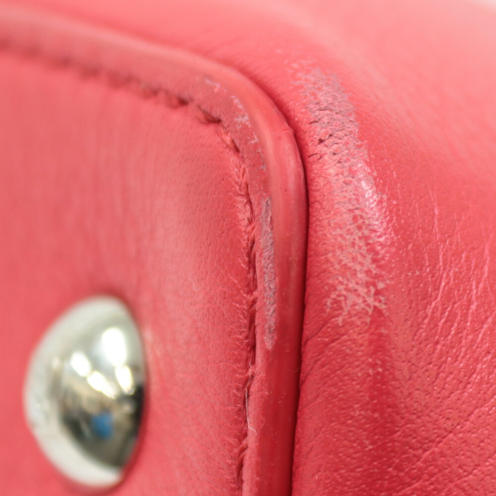 Pre-Owned FENDI Shoulder Bag Handbag Toujour Red Ladies (Fair)