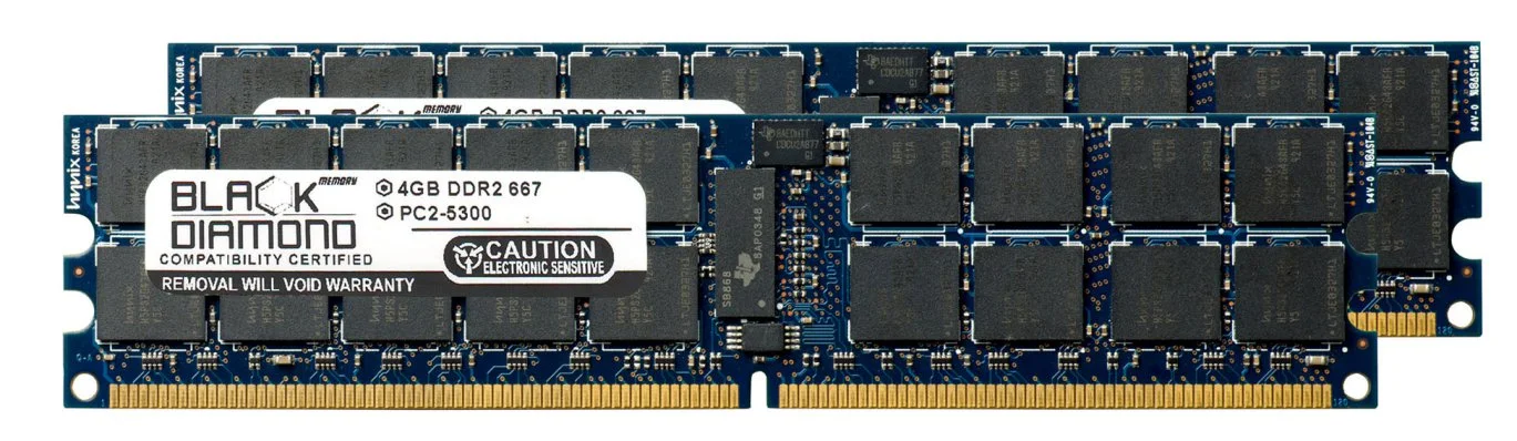 8GB 2X4GB Memory RAM for Acer Altos AcerAltos R5250, AcerAltos R710 Series, AcerAltos R910 Black Diamond Memory Module 240pin PC2-5300 667MHz DDR2 ECC Registered RDIMM Upgrade