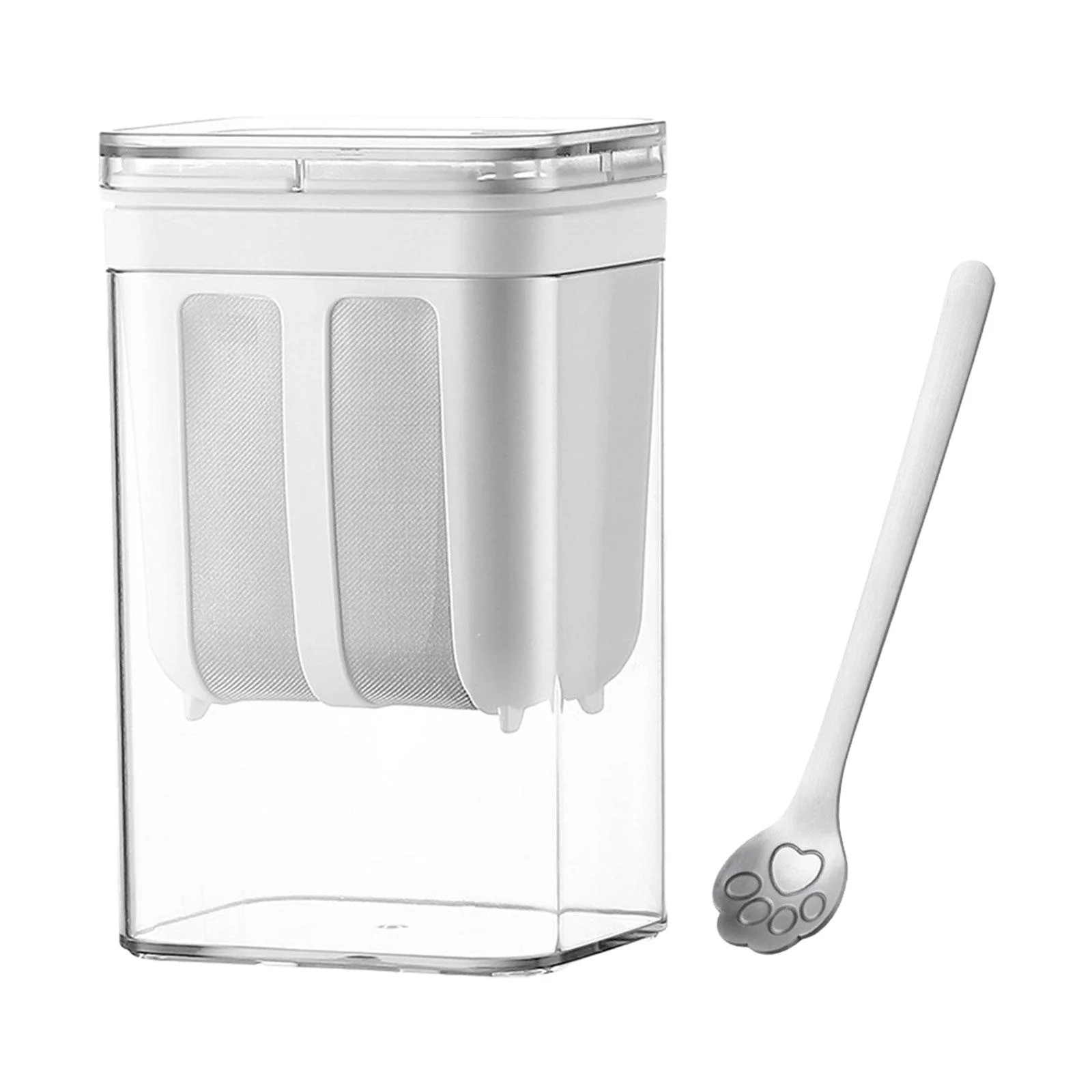 Greek Yogurt Strainer with Stirring Spoon Whey Separator for Soy Milk Juice Style A