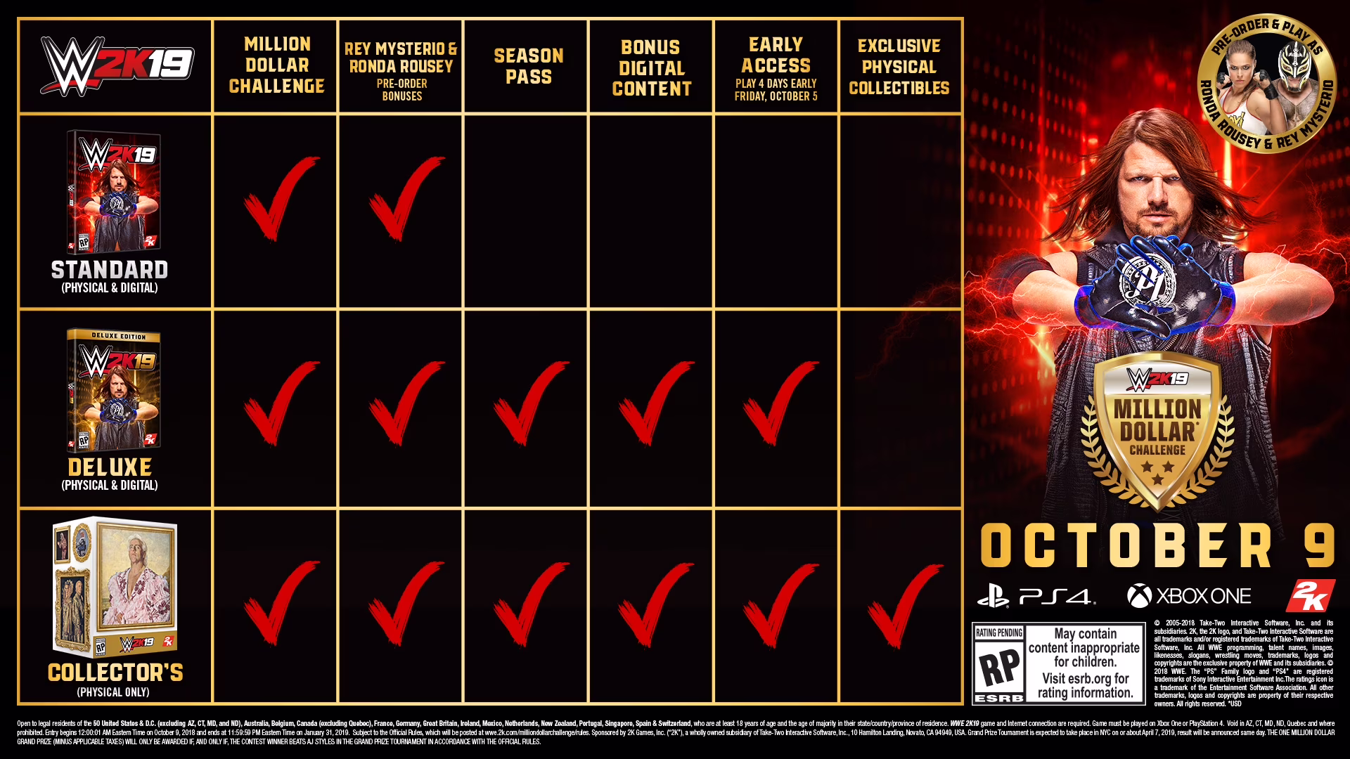 Pre-Owned - WWE 2K19 Deluxe Edition, 2K, Xbox One, 710425590733