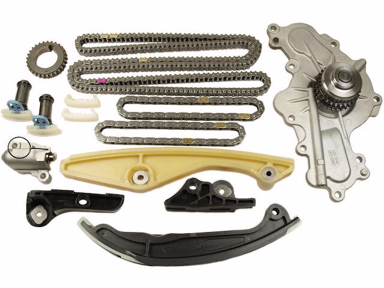 Timing Chain Kit and Water Pump - Compatible with 2011 - 2017 Ford Explorer 2012 2013 2014 2015 2016