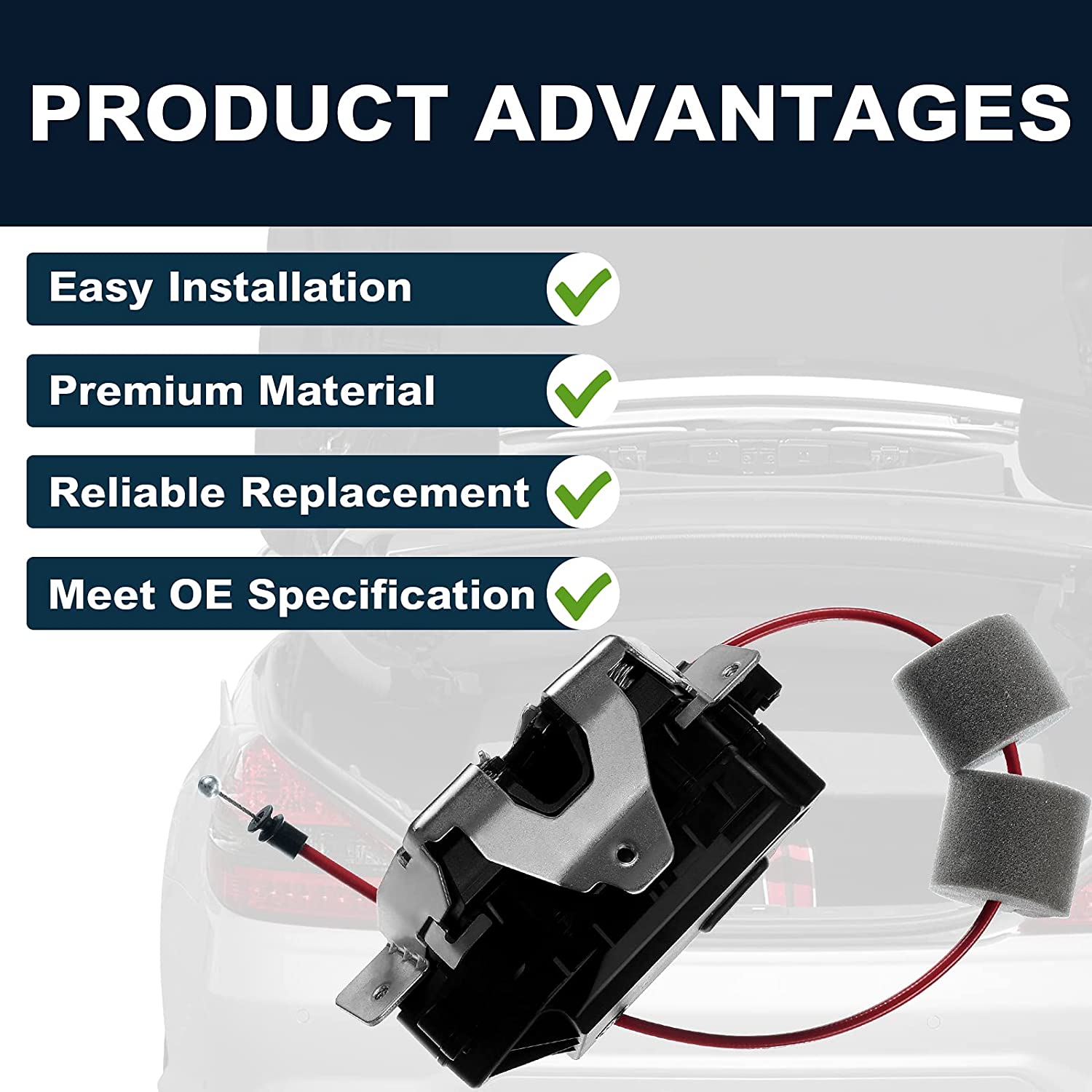 A-Premium Rear Tailgate Trunk Hatch Lock Latch Actuator Replacement for Mercedes Benz W211 W164 E320 E350 E500 ML320 ML350 ML450 ML550 ML63 AMG 1647400635 Fits select: 2004-2009 MERCEDES-BENZ E