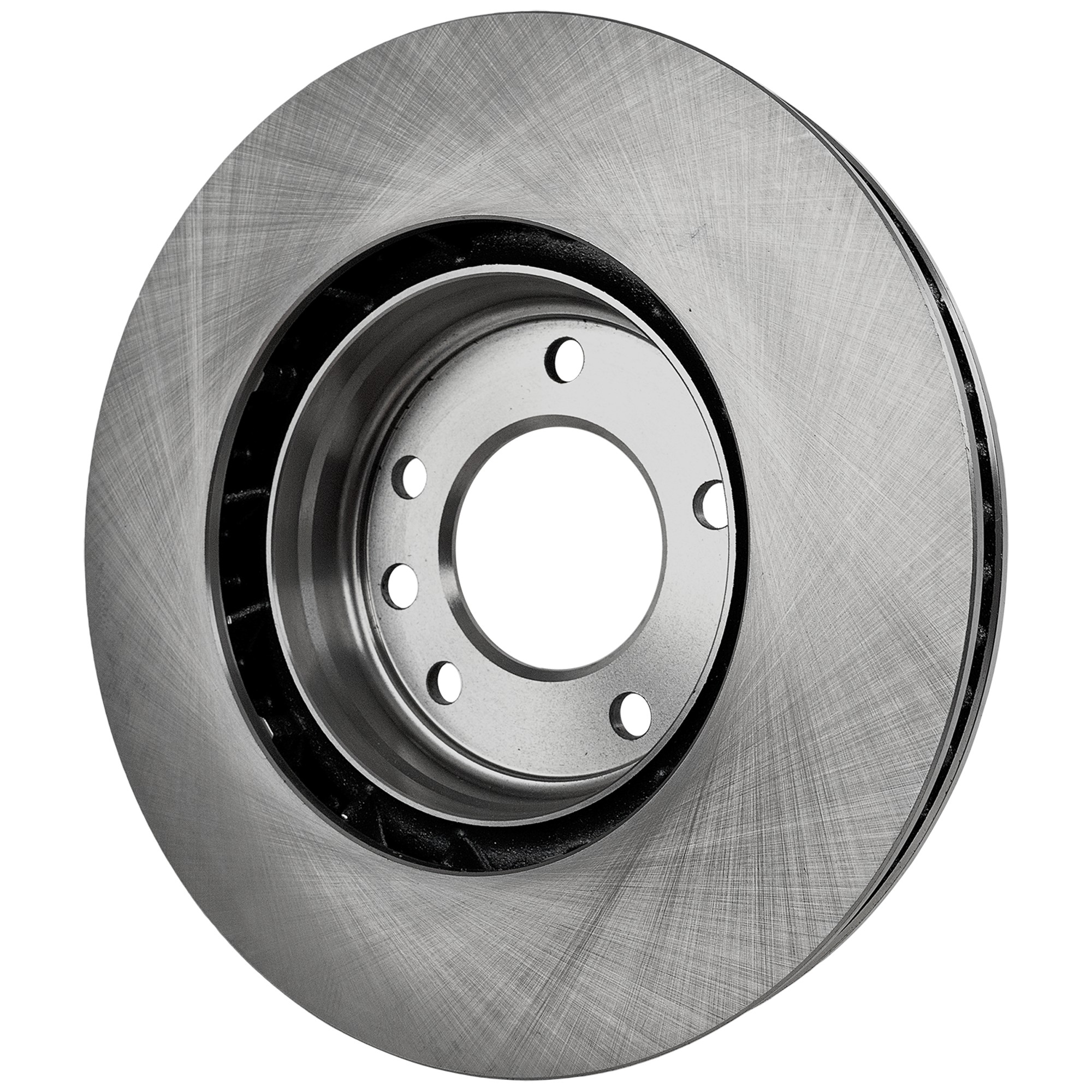 Front Passenger Side Brake Disc Plain Surface Vented Pro-Line Series fits 2004-2017 Volkswagen Touareg