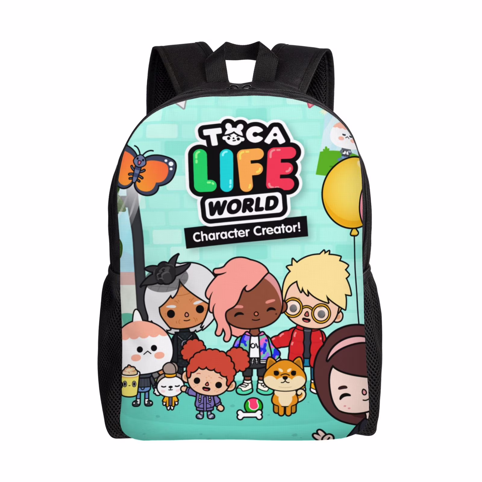 Toca Boca Life World Backpack Lightweight Unisex Basic Daypack Bookbag Laptop Satchel Rucksack For Travel School Office Daily