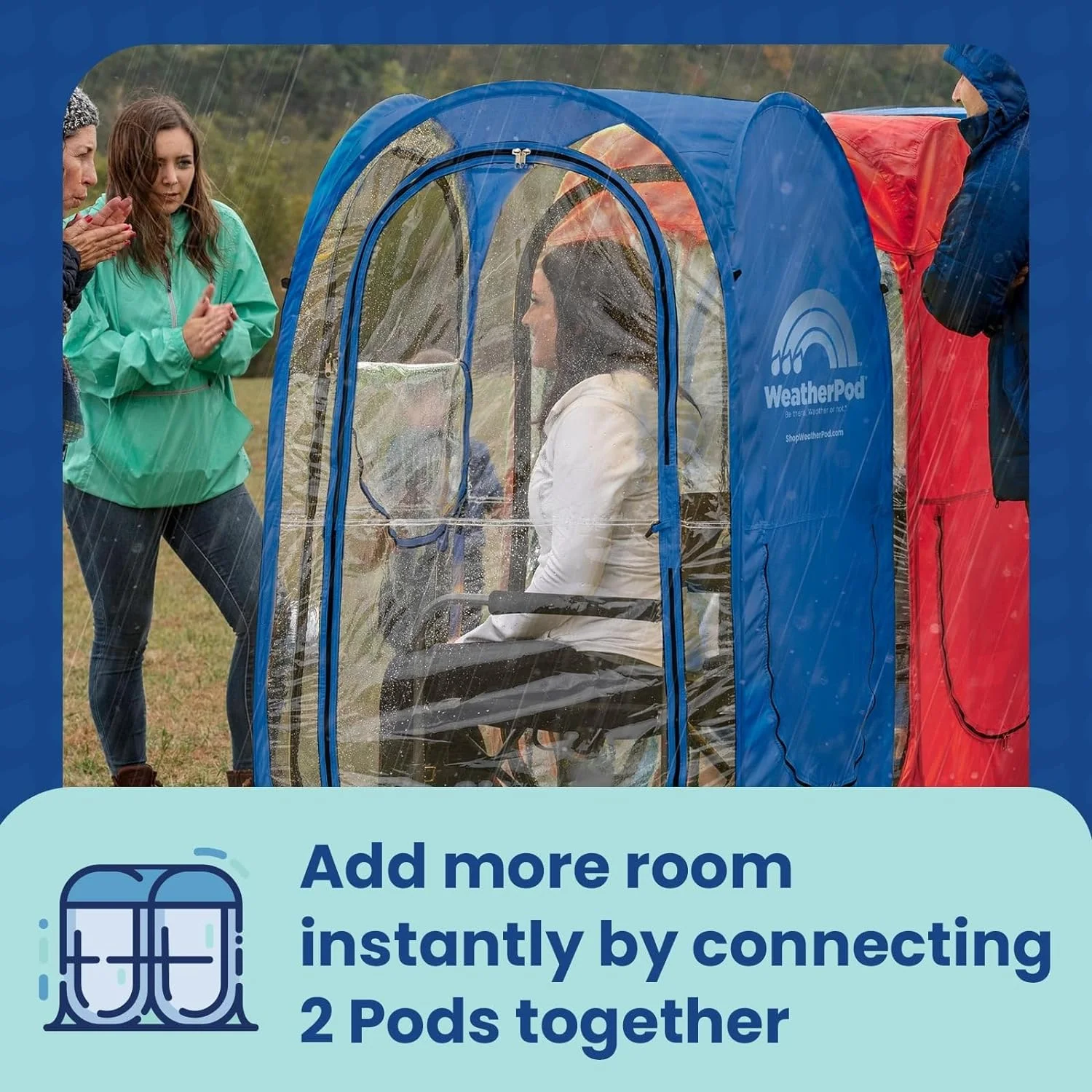 XL 1-Person Pod – Pop-Up Weather Pod, Protection from Cold, Wind and Rain