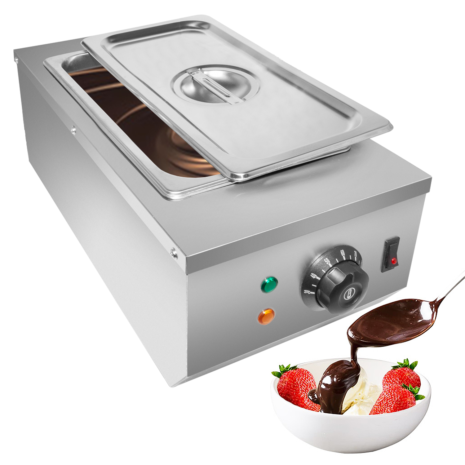 ALDKitchen Electric Food Warmer | 1-Tank Chocolate Melting Pot | 9 Lbs (4 kg) Capacity | 110V