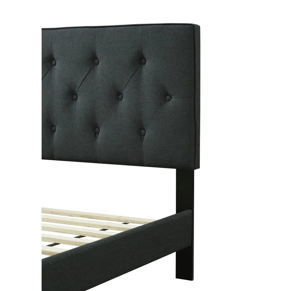 Bernards Piper Upholstered Queen Bed In A Box