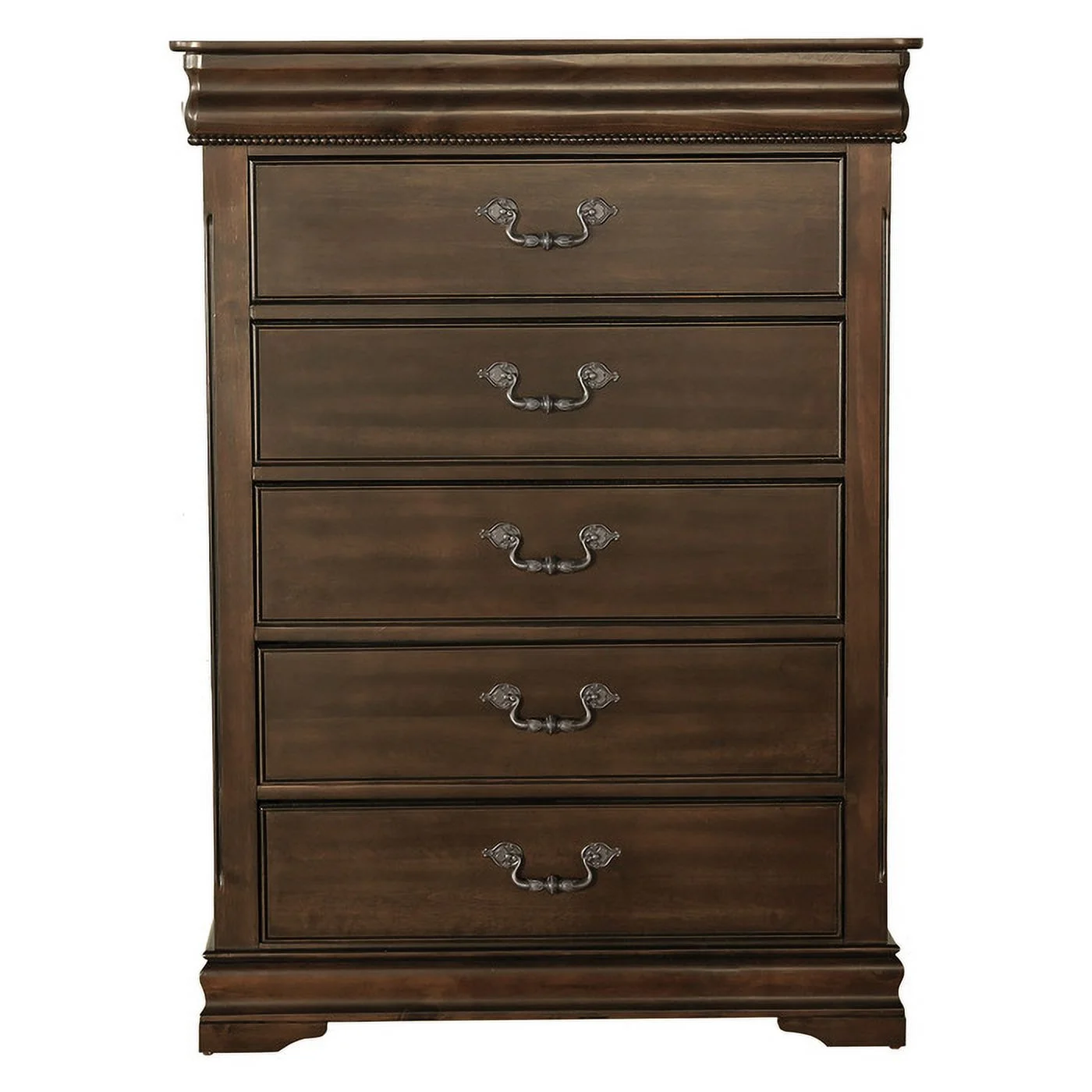 Home Elegance 1869-9 52 x 15.75 x 38 in. Mont Belvieu Chest with Hidden Drawer - Dark Cherry