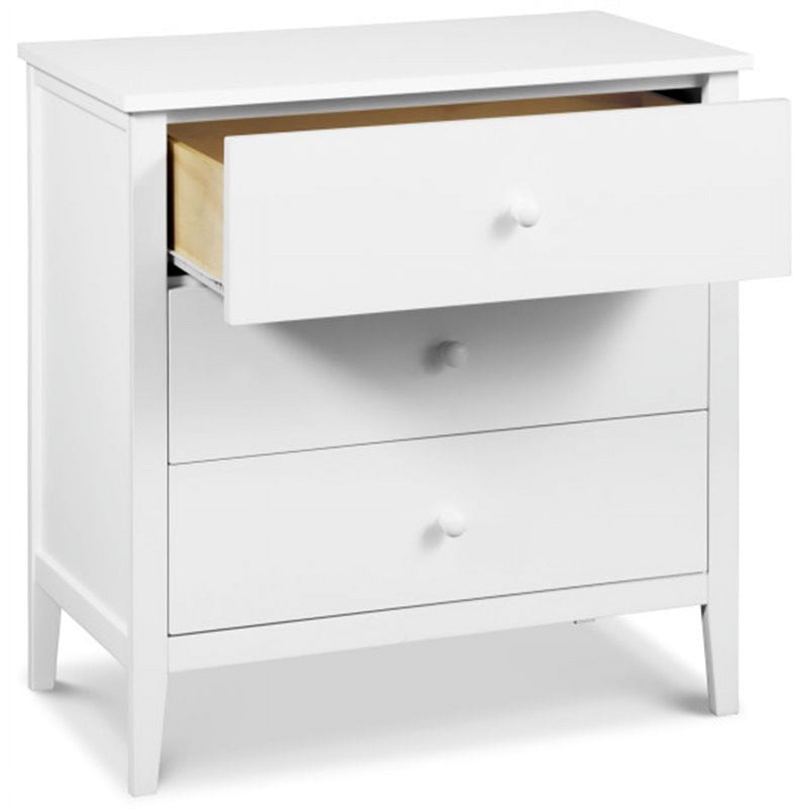 4-in-1 Convertible Crib and Dresser with Removable Changing Tray Set in White