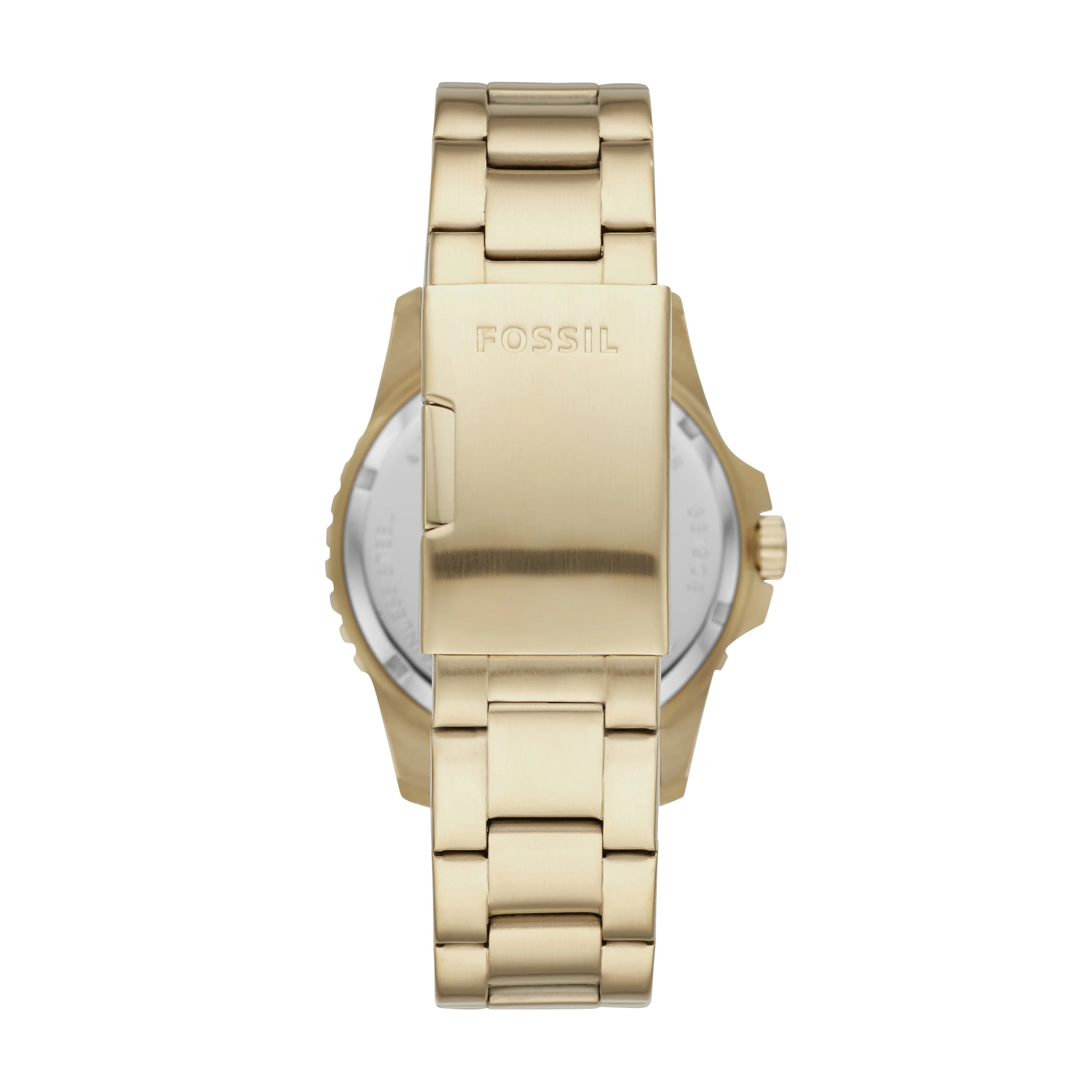 Fossil Men's FB-01 Three-Hand Date Gold-Tone Stainless Steel Watch