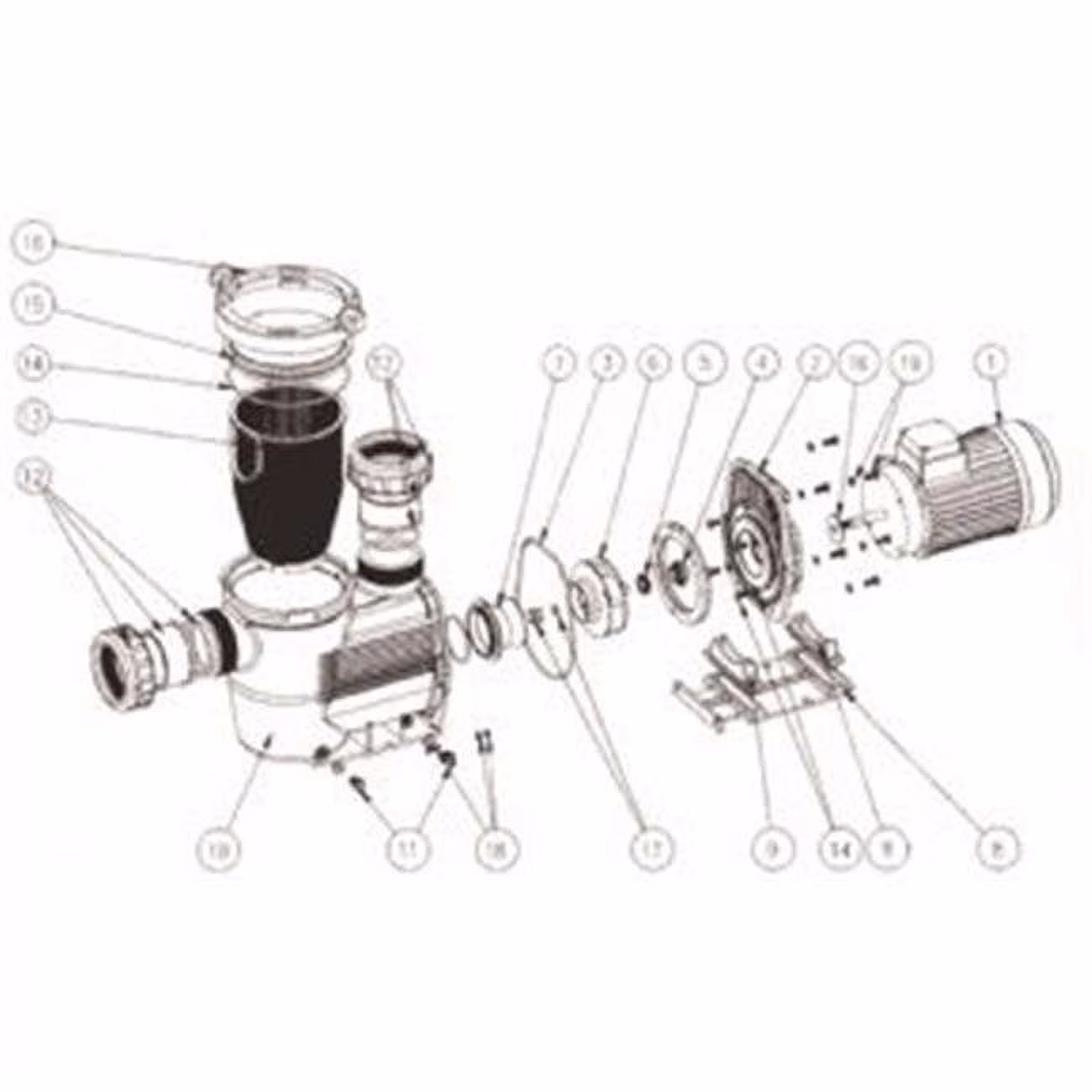 Waterco 19B5021 7.5 HP Replacement Impeller