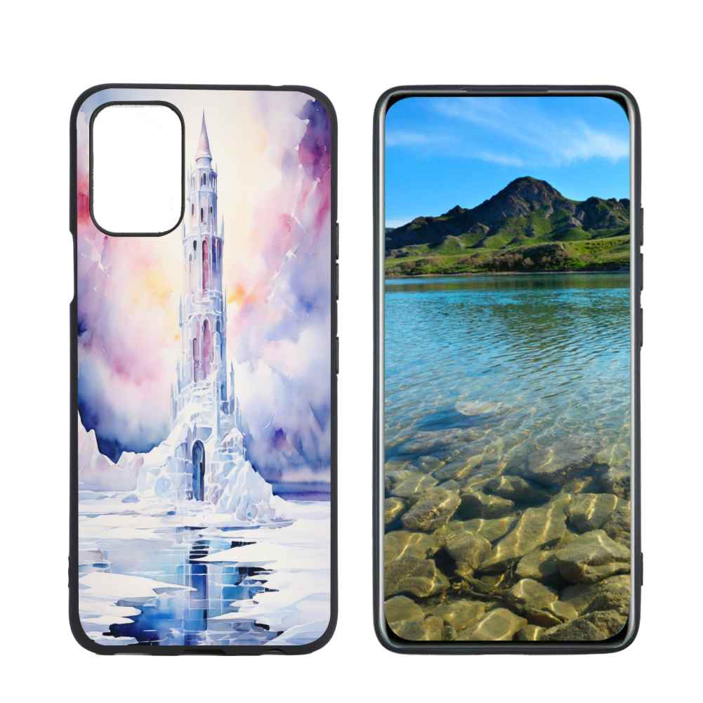 ice-tower-landscape-384 Phone Case, Designed for LG K53 Case Soft Silicon for women girls boys wife gift,Shockproof Phone Cover