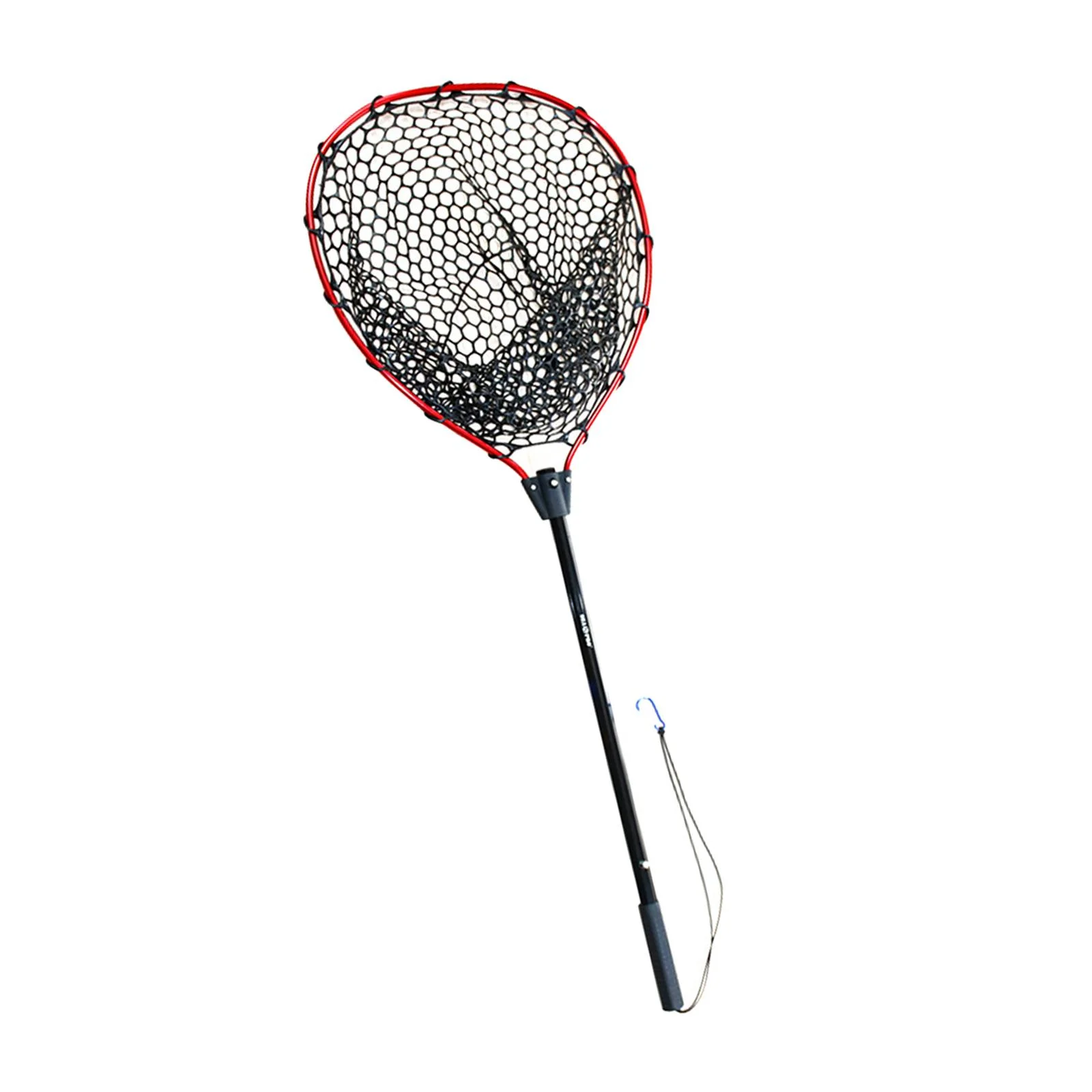 Ultralight Fishing Accessories Foldable Sea Fishing Hand Net Portable Durable Collapsible Landing Net for Fishing Enthusiasts Red