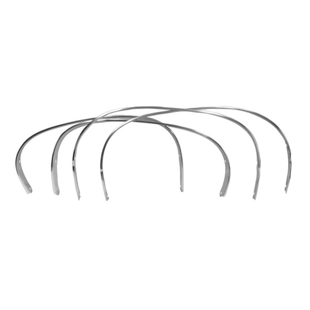 Teledu For Ford 1965 1966 Ford Mustang Wheel Well Opening Molding Set - 4 Pieces