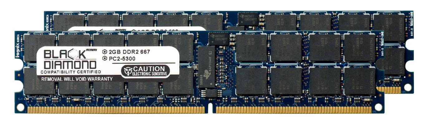 4GB 2X2GB Memory RAM for IBM IntelliStation Z Pro 9228-xxx DDR2 ECC Registered RDIMM 240pin PC2-5300 667MHz Black Diamond Memory Module Upgrade