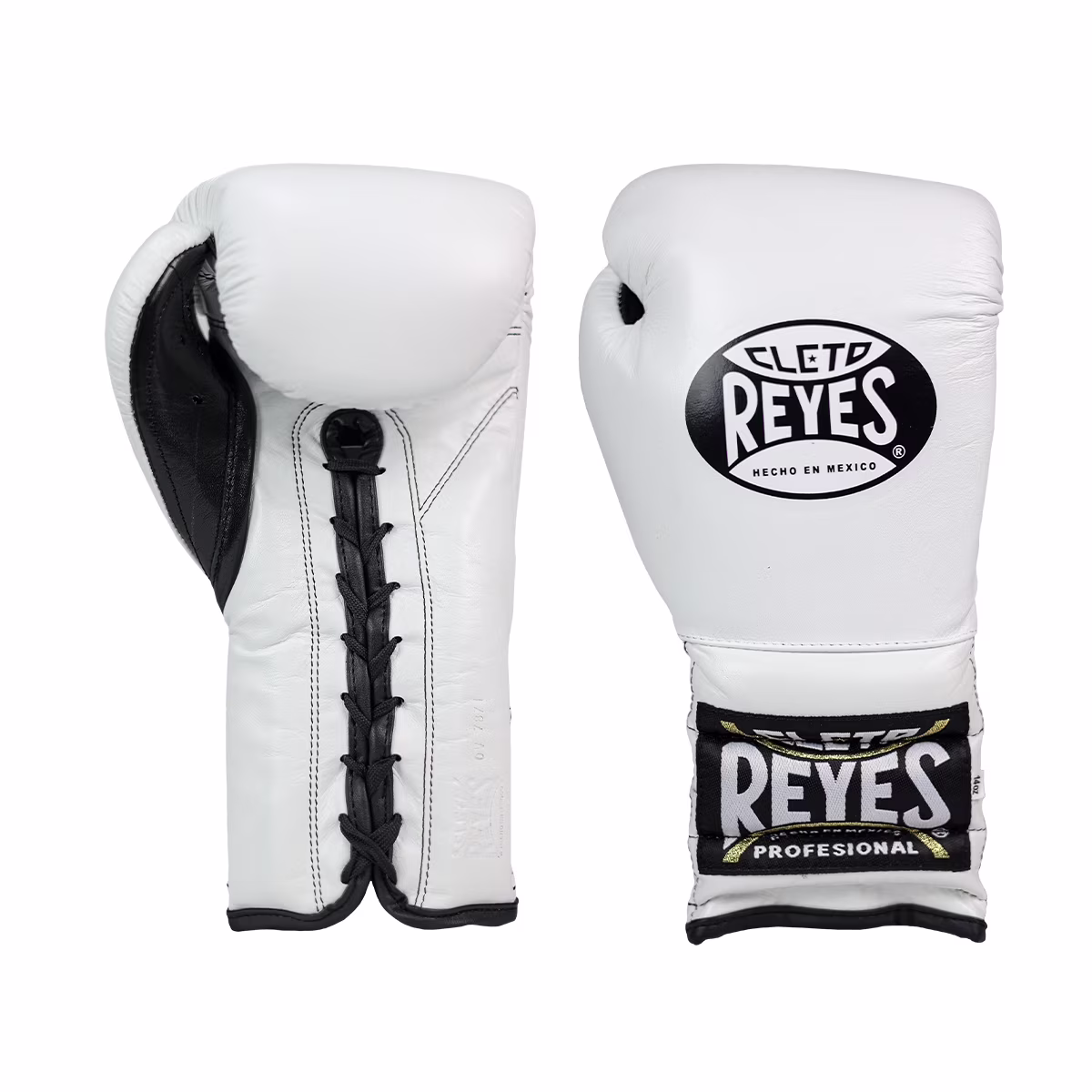 Cleto Reyes Training Gloves with Laces for Men and Women (14oz., White)