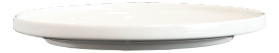 Pack Of 4 Kitchen Dining Modern White Stoneware Coupe Dinner Lunch 8