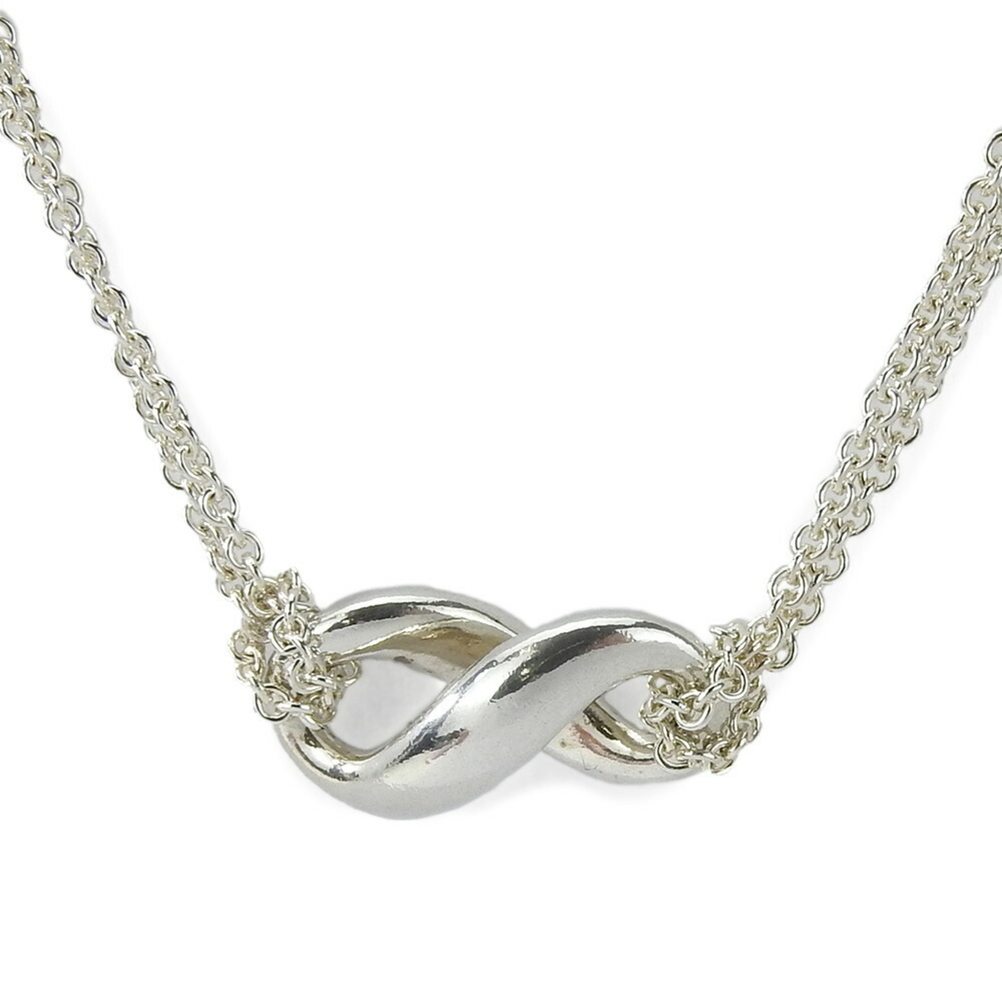 Pre-Owned Tiffany Necklace Pendant Infinity Double Chain Approx. 7.5g Silver SV925 Accessory Women's TIFFANY＆Co. jewelry accessories necklace pendant infinity (Good)