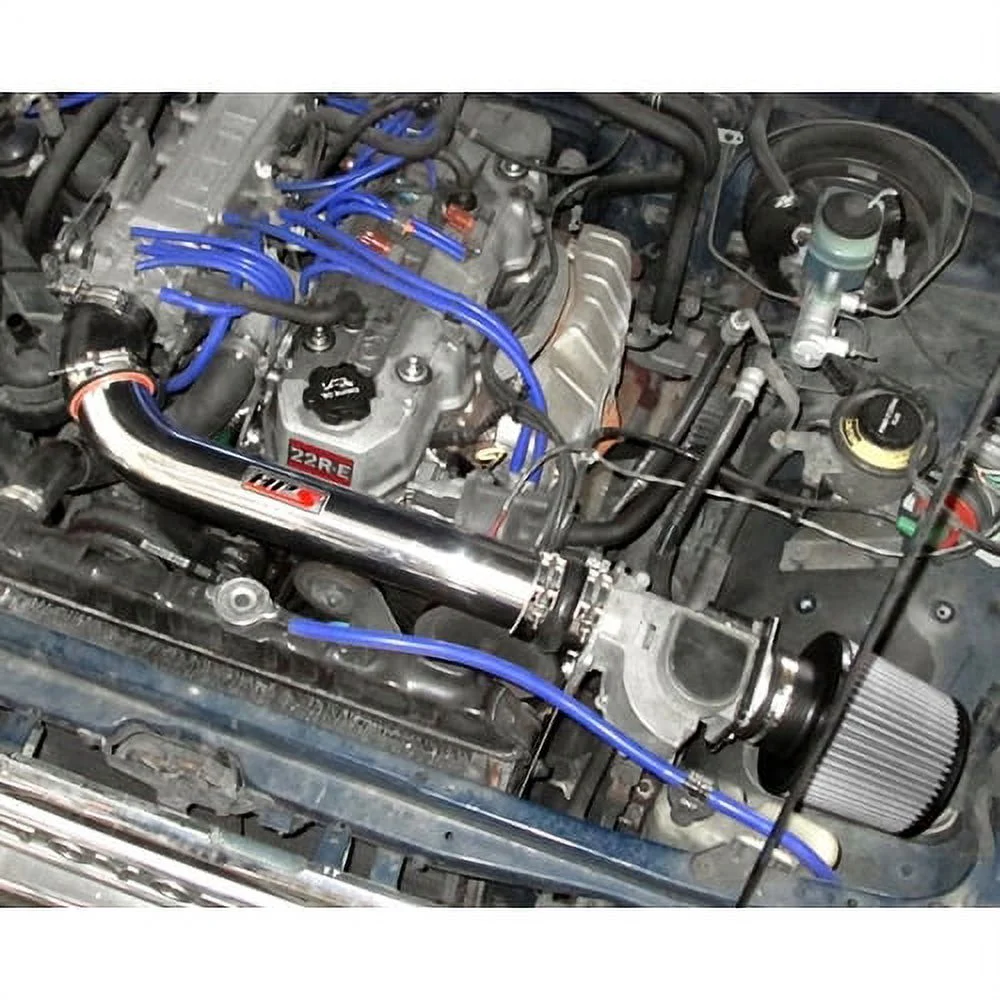 HPS Performance  Shortram Air Intake Kit for 1989-1995 Toyota Pickup 22RE 2.4L, Polished