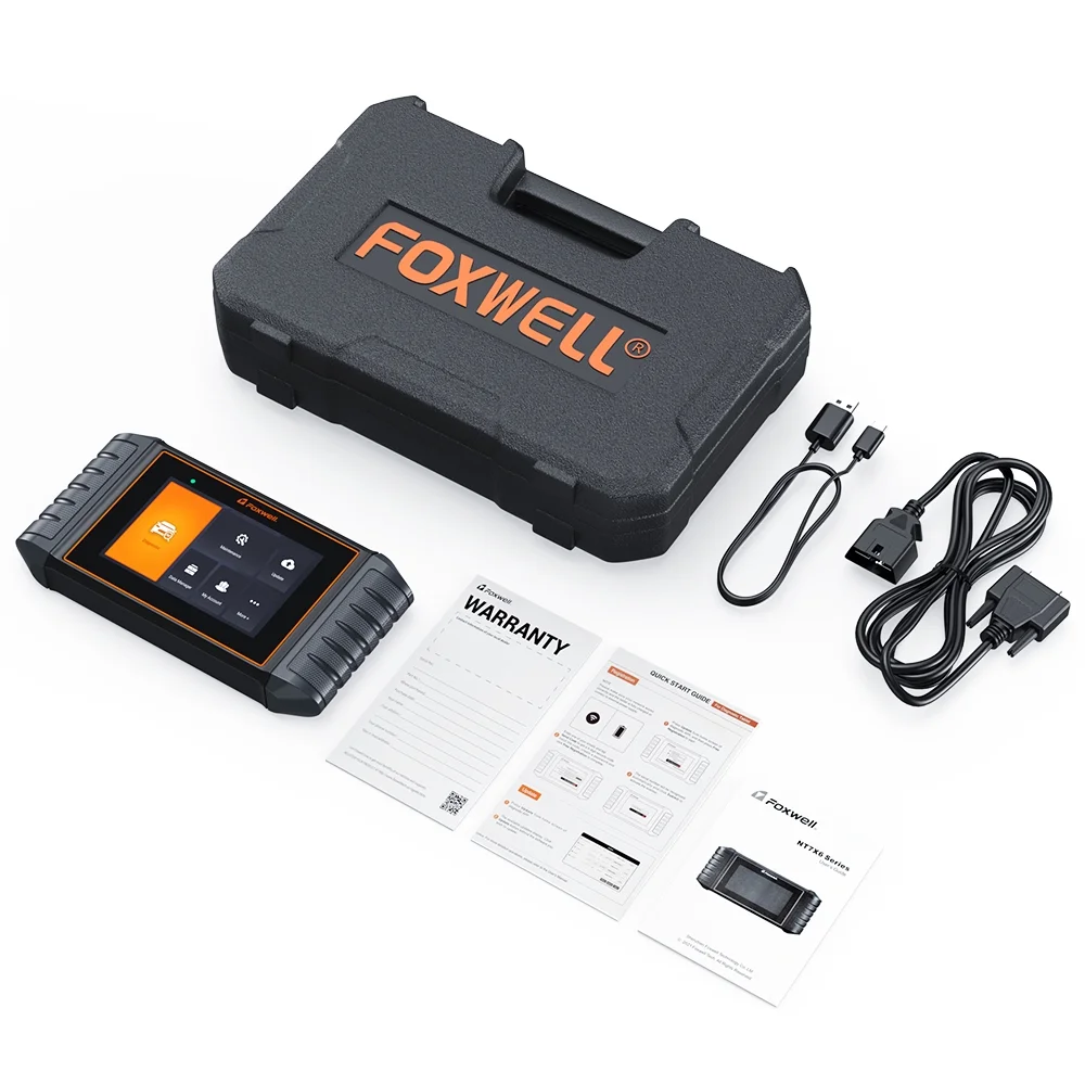 FOXWELL NT716 OBD2 Scanner Code Reader ABS Bleed Scan Diagnostic Tool SRS Transmission Engine Scanner Car Tool EPB TPMS SAS TPS Oil Reset, Android 9.0,5.5 inch Touchscreen & Lifetime Update