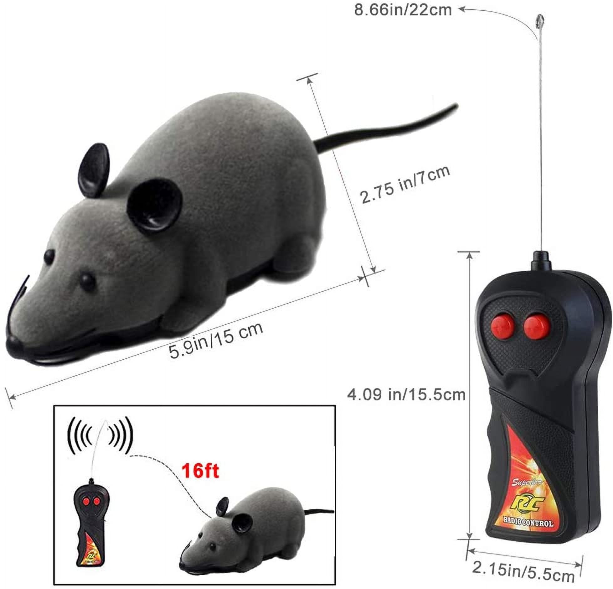 Remote Control Rat Mouse Wireless mice For Cat Dog Pet Toy Halloween prank