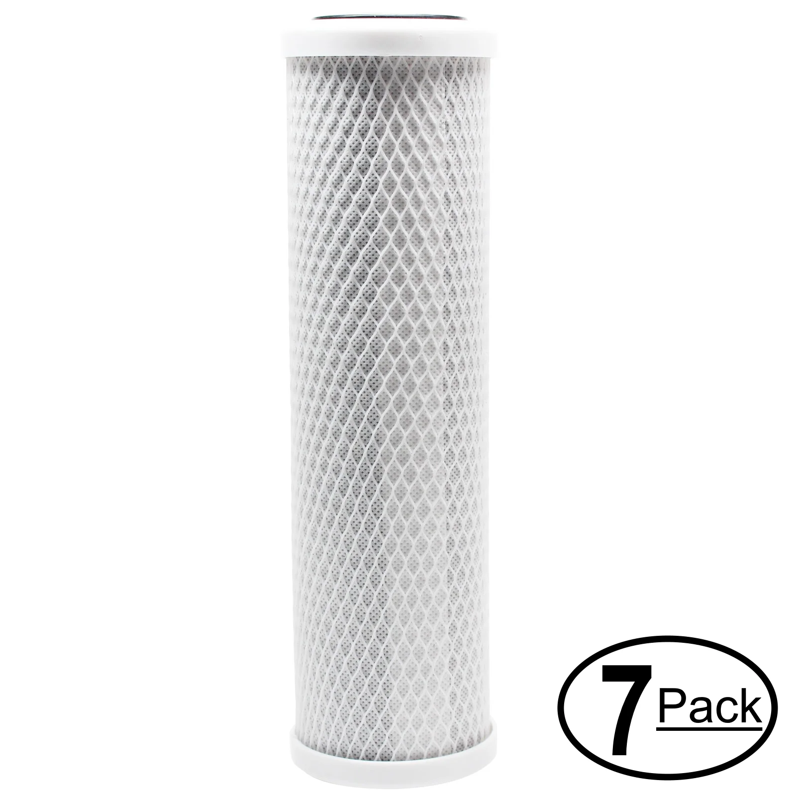 7-Pack Replacement for Hydronix HF3-10CLBK34 Activated Carbon Block Filter - Universal 10 inch Filter for Hydronix HF3-10CLBK34 10