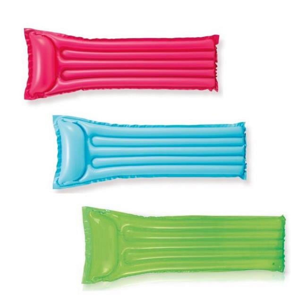 DDI 2364908 72 x 27 in. Inflatable Swim Rafts - Blue, Green & Pink - Case of 36