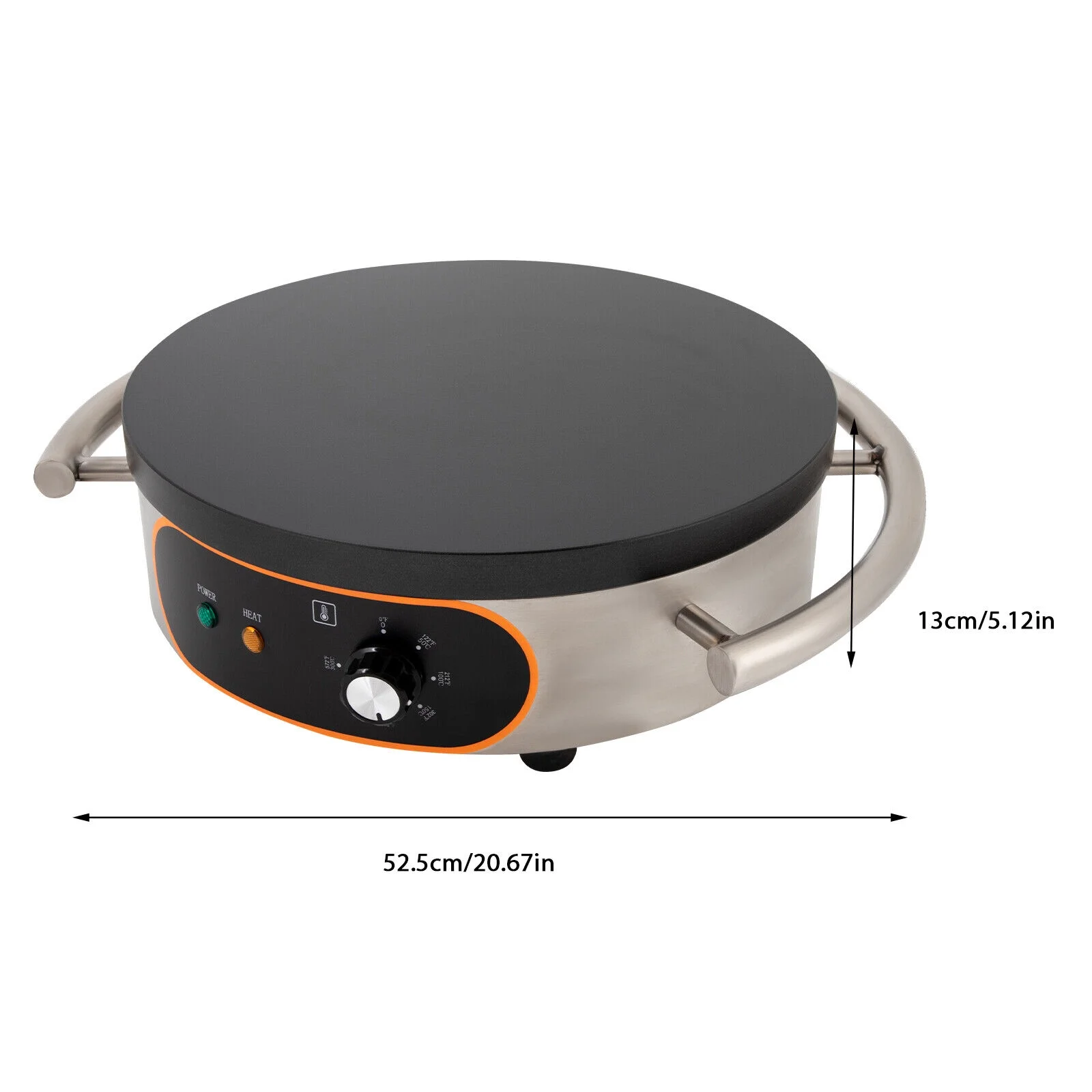 Professional Crepe Maker Machine Electric Frying Pan Griddle Pancakes Non-Stick