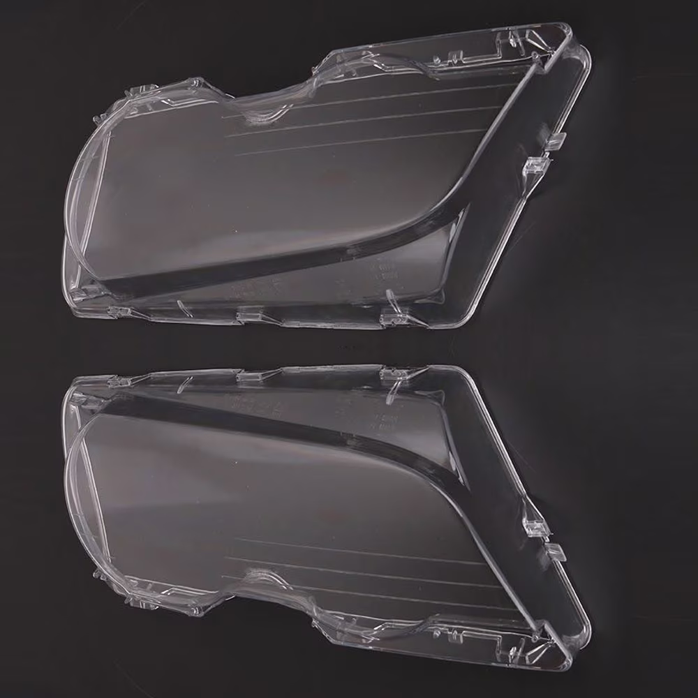 Walmeck Headlight Shade, 325ci BaseOne Pair Of Lense Lens Headlamp Base Coupe 2 Coupe 2 Door 2dr325ci Pair Of Clear Headlamp Lens E46 2drHeadlamp Lense Clear Cover Headlamp 1999-03