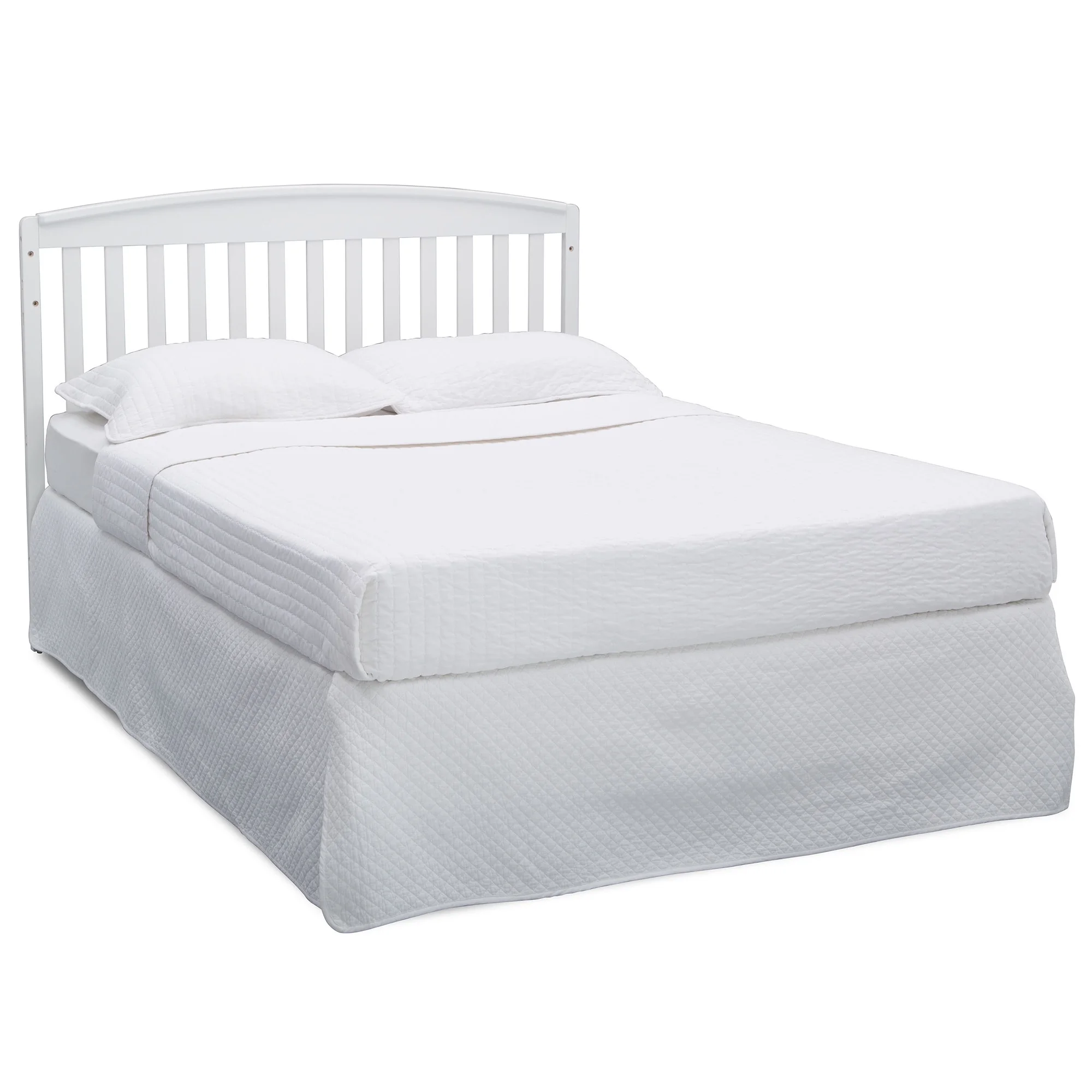 Delta Children Royal 4-in-1 Baby Crib & Changer, White