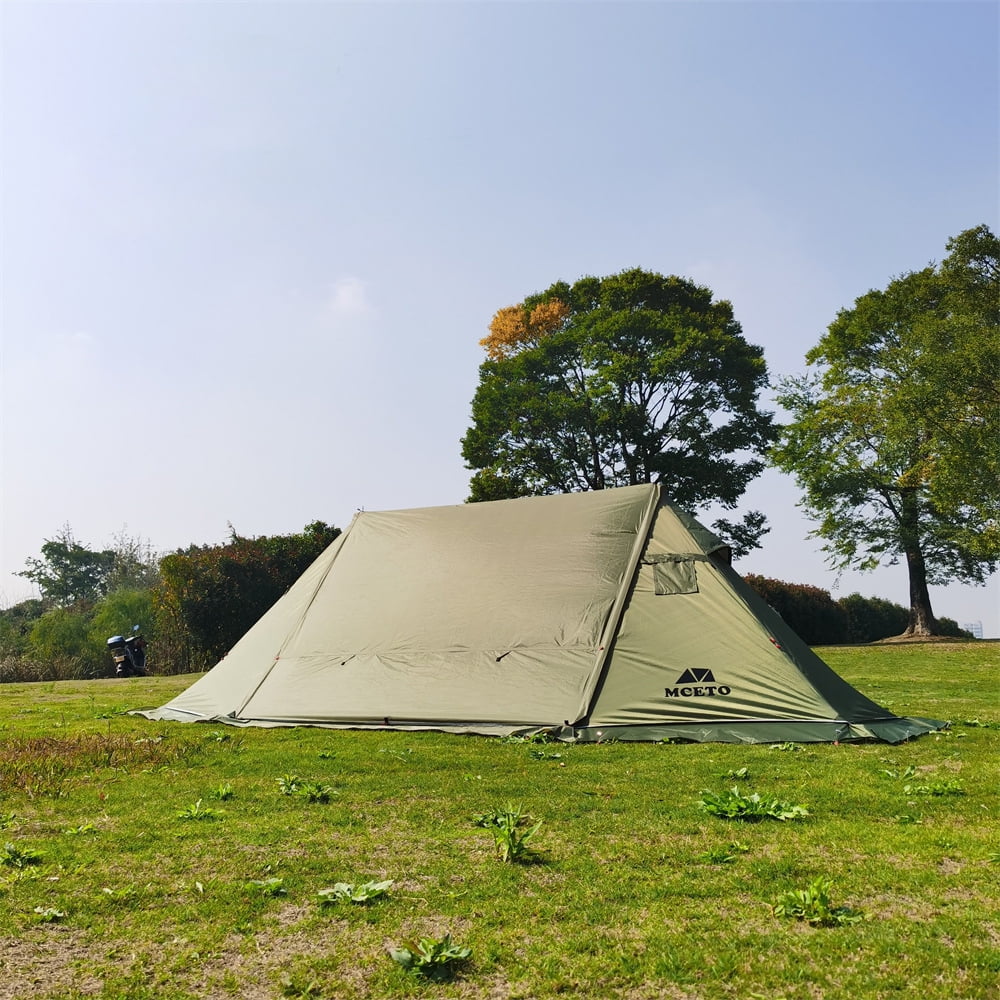 Andoer Tent,With Stove 4Windproof Camp Sun Shelter Family Tent With Stove Camp Tent With Windproof Camp Tent Season Tent Sun Stove 4 Season Tent Sun Shelter 4 Season Tent Buzhi Huiop