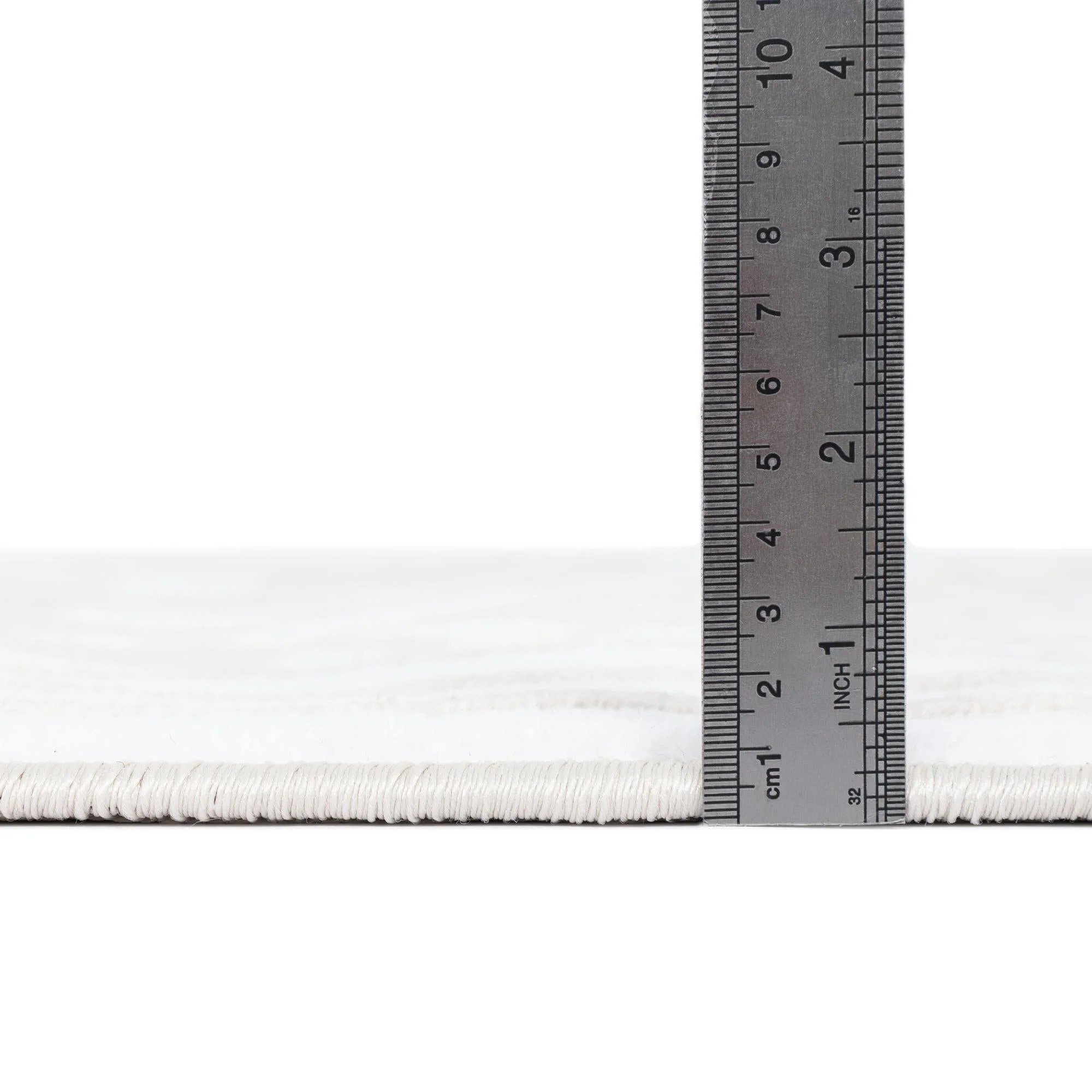 Rugs.com Hermitage Collection Rug – 9' x 12' Snow White Medium Rug Perfect For Living Rooms, Large Dining Rooms, Open Floorplans