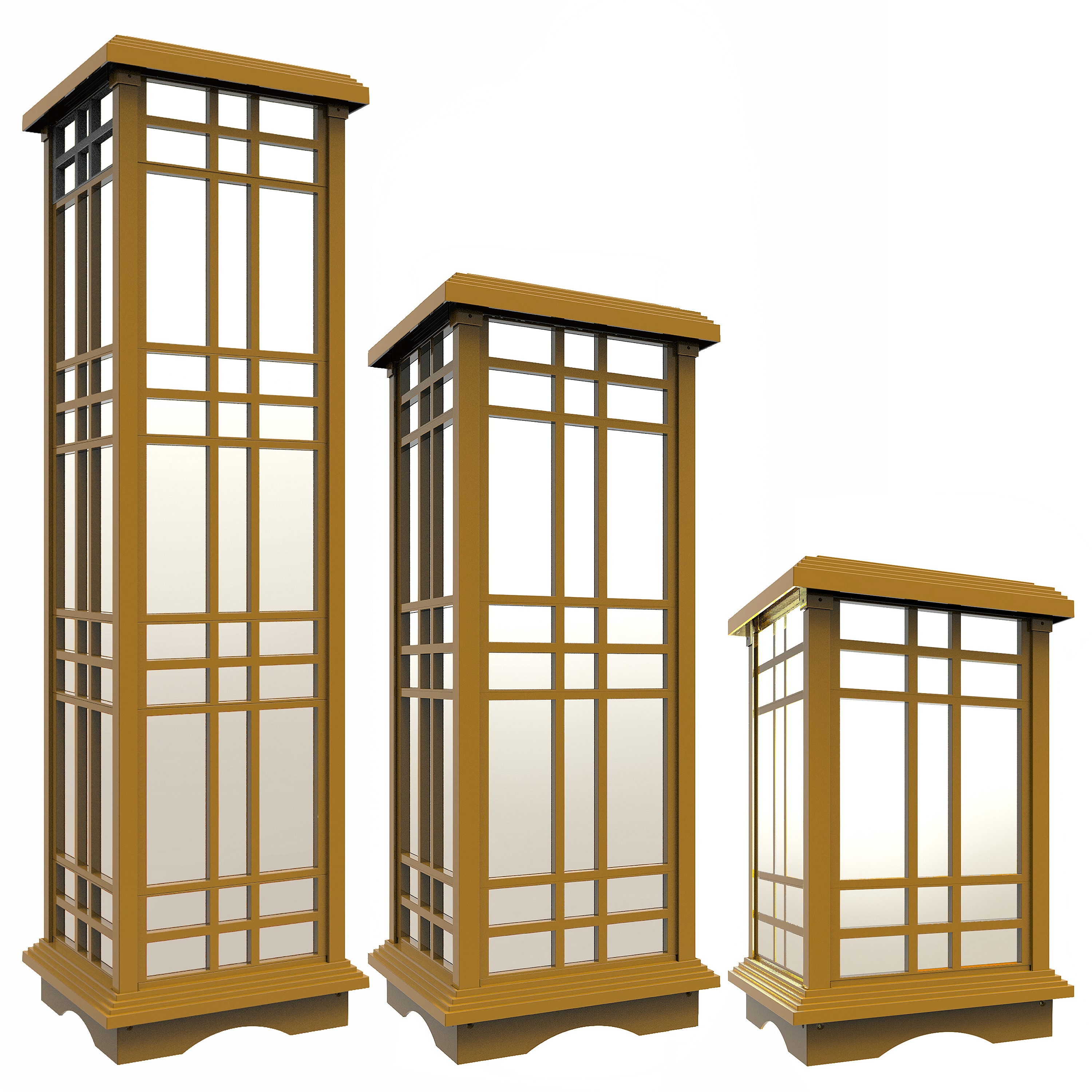 Techko Solar Zen Lanterns Bundle (3 Piece)