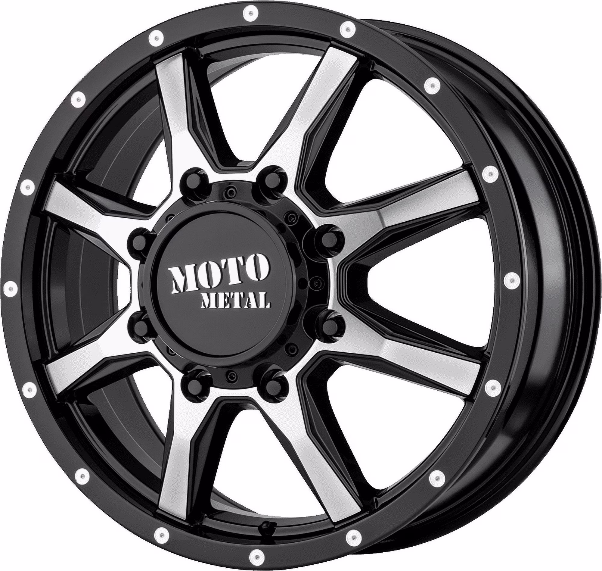 Moto Metal MOTO DUALLY FRONT CAP (SB/CH)- 8X200/210 - 1079L199FMOSB-H47