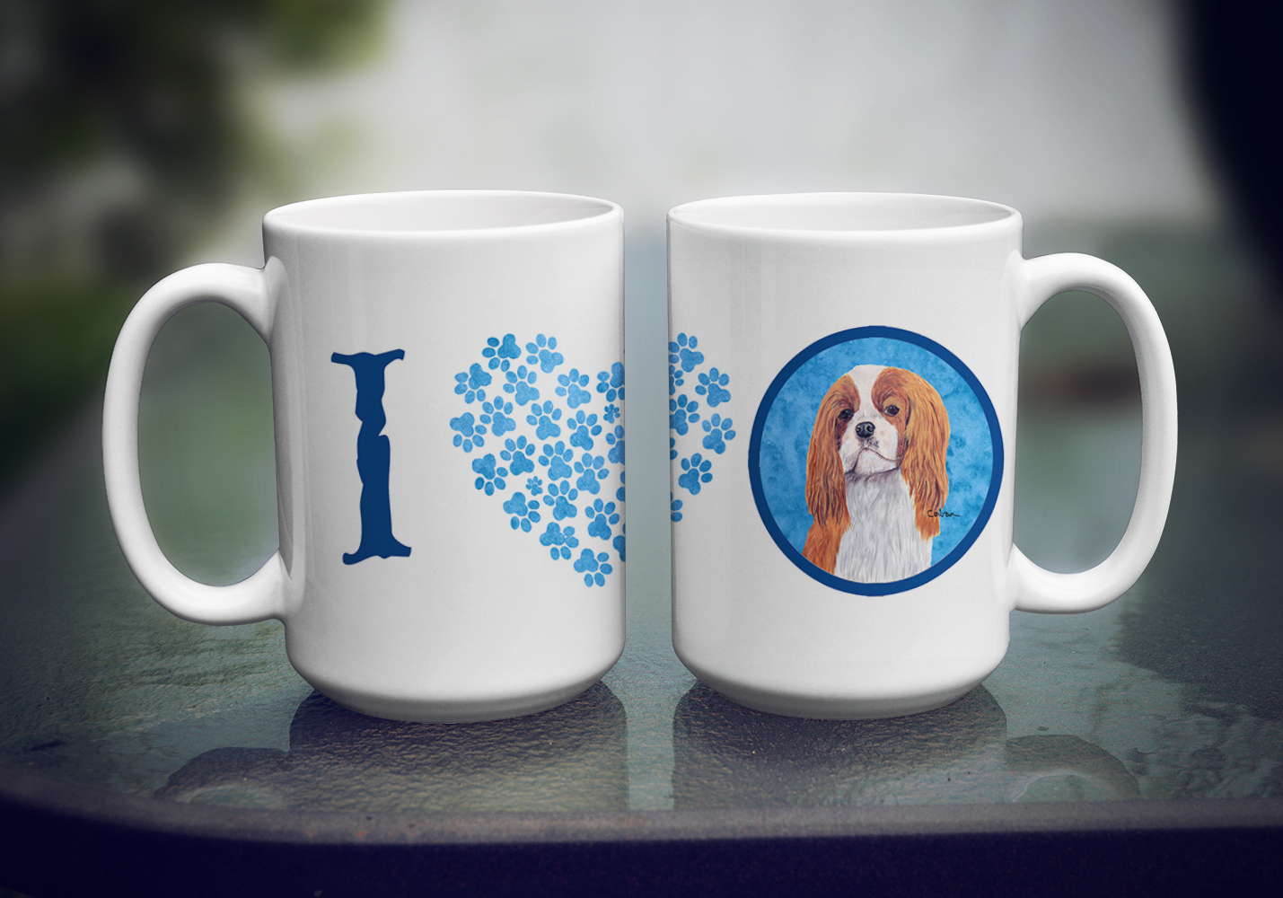 Carolines Treasures SC9118BU-CM15 Cavalier Spaniel Dishwasher Safe Microwavable Ceramic Coffee Mug 15 ounce, 15 ounce,