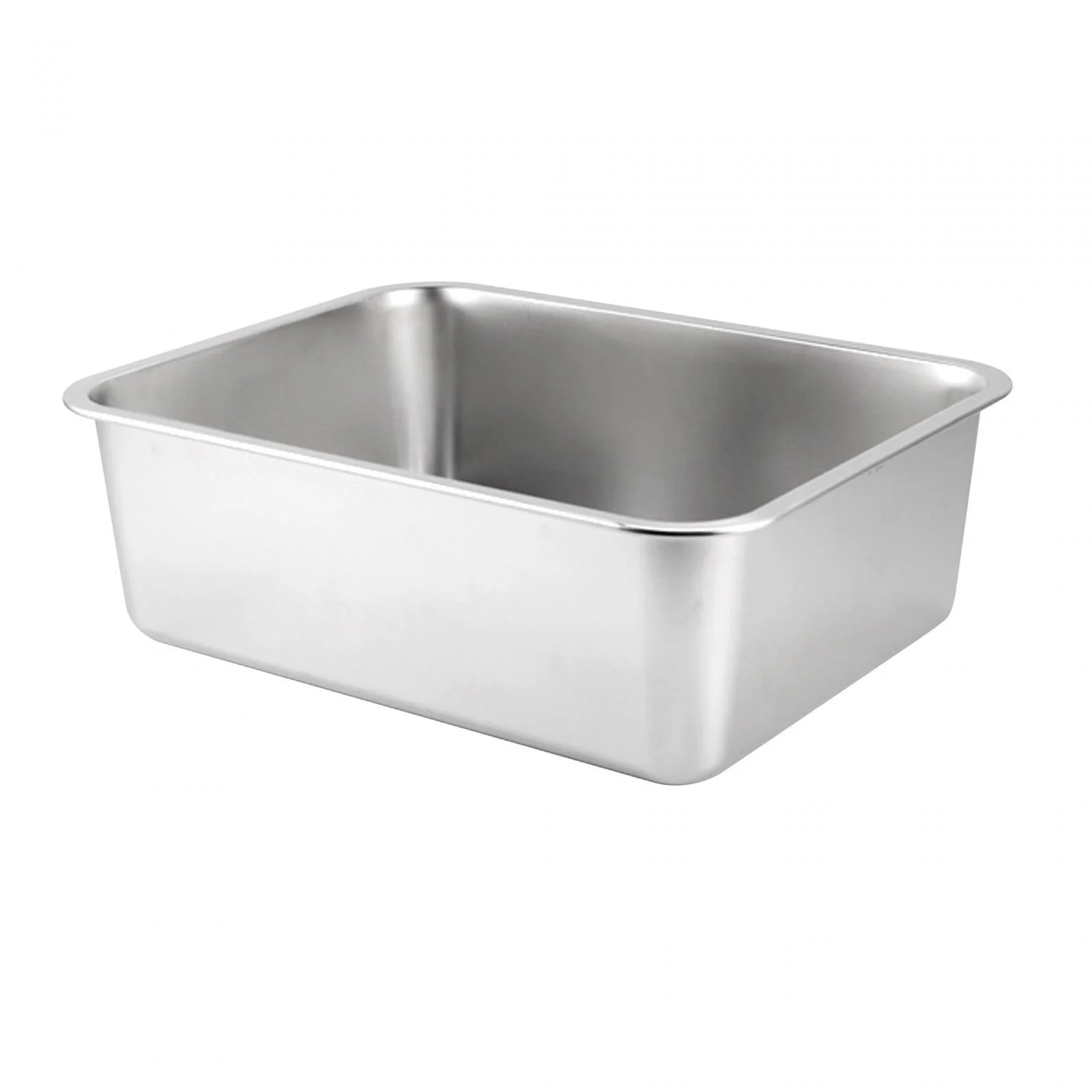 Cat Litter Open Top Stainless Litter Toilet 50cmx35cmx10cm