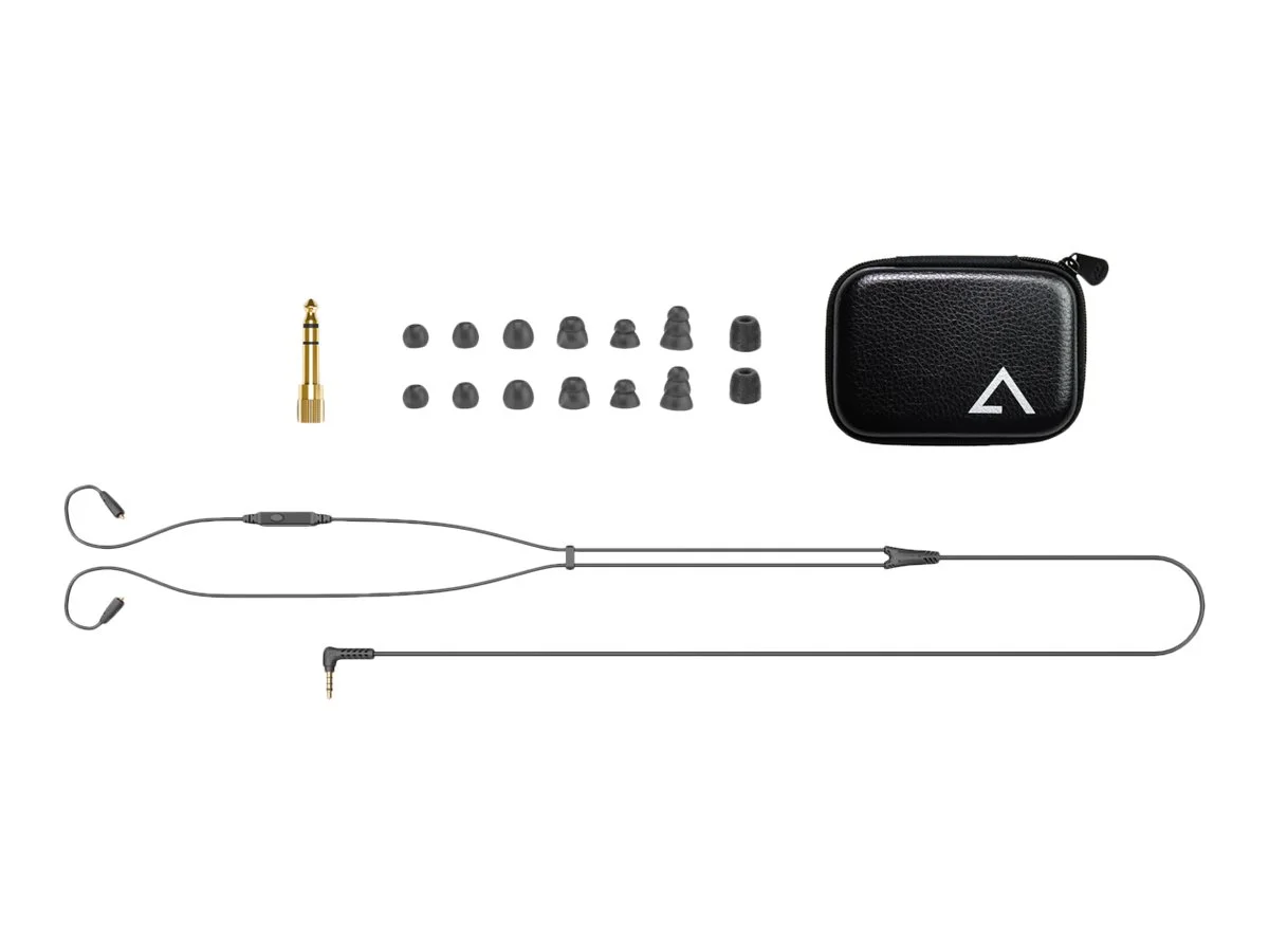 MEE audio Pinnacle P2 - Earphones with mic - in-ear - wired - 3.5 mm jack - black