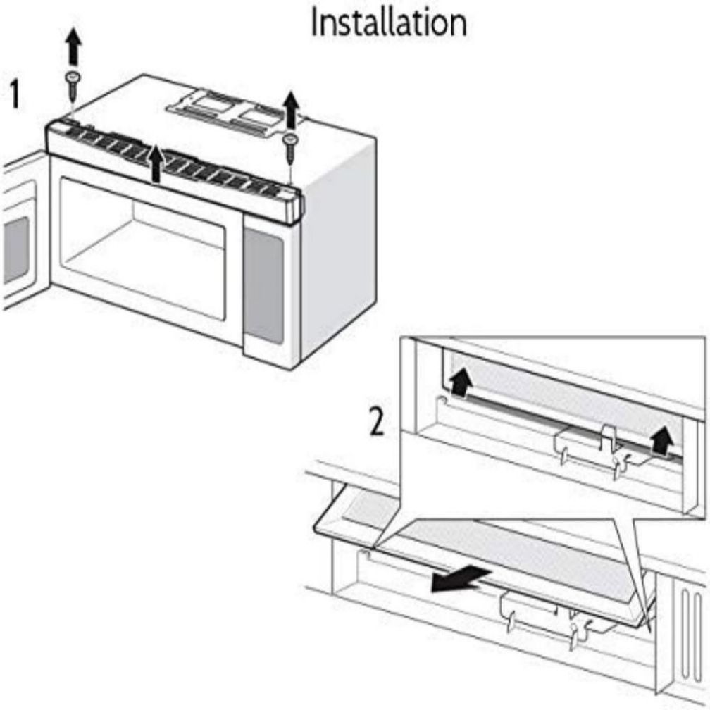 NEW Fit for Frigidaire FRPAMRAF Pure Air Replacement Air Microwave Filter 2Pcs